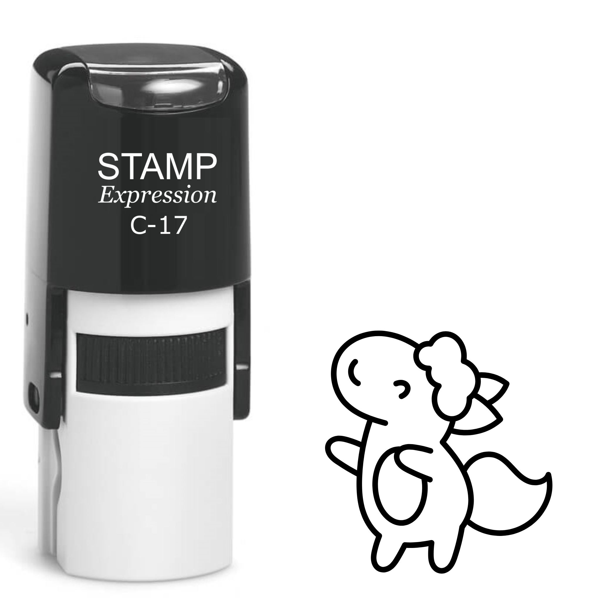 Cute standing baby pony horse Self Inking Rubber Stamp (SH-63073)