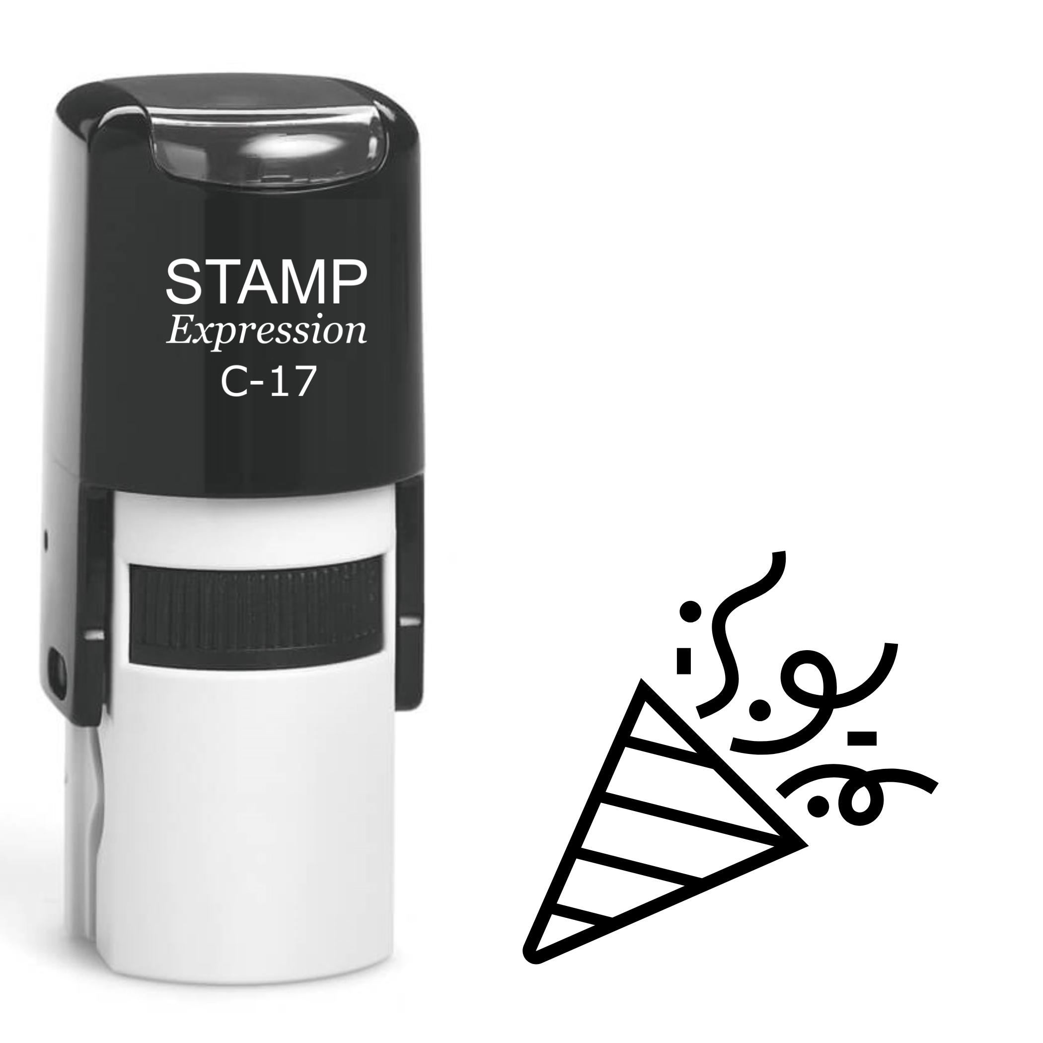 Birthday party horn Self Inking Rubber Stamp (SH-63077)
