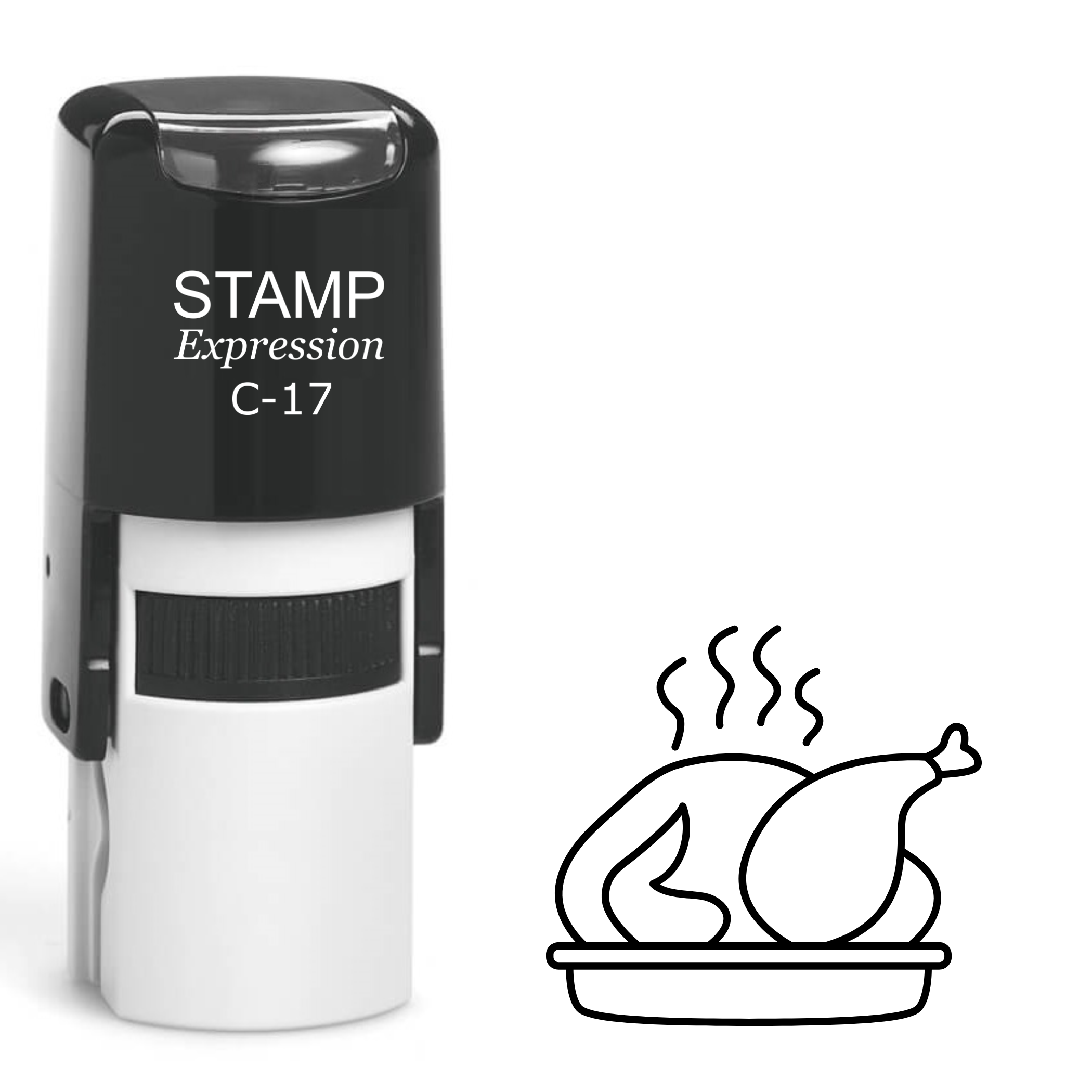 Cooked turkey Self Inking Rubber Stamp (SH-63090)
