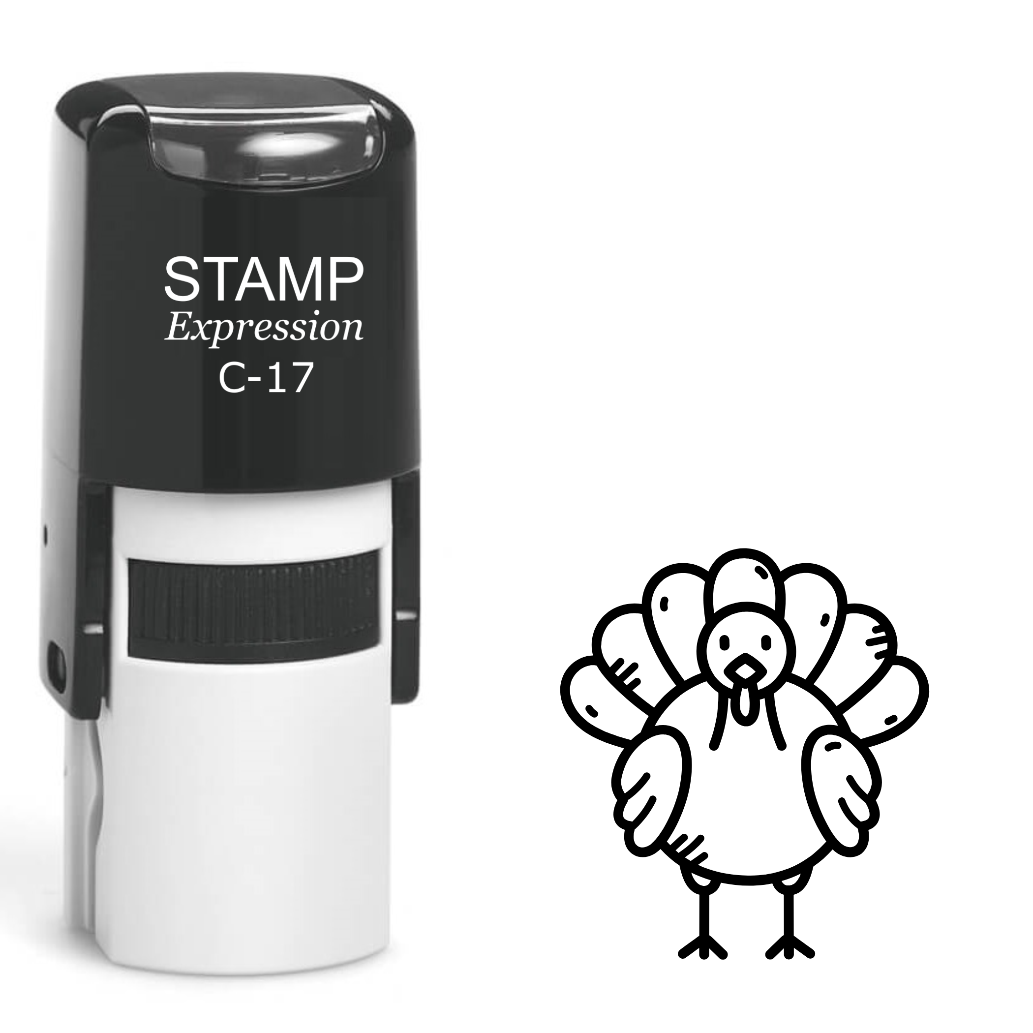 Cartoonish turkey Self Inking Rubber Stamp (SH-63091)