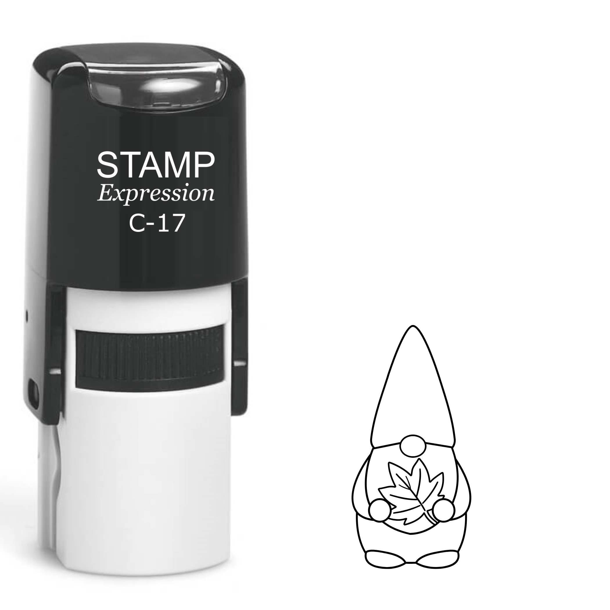 Fall gnome with pointy hat Self Inking Rubber Stamp (SH-63094)