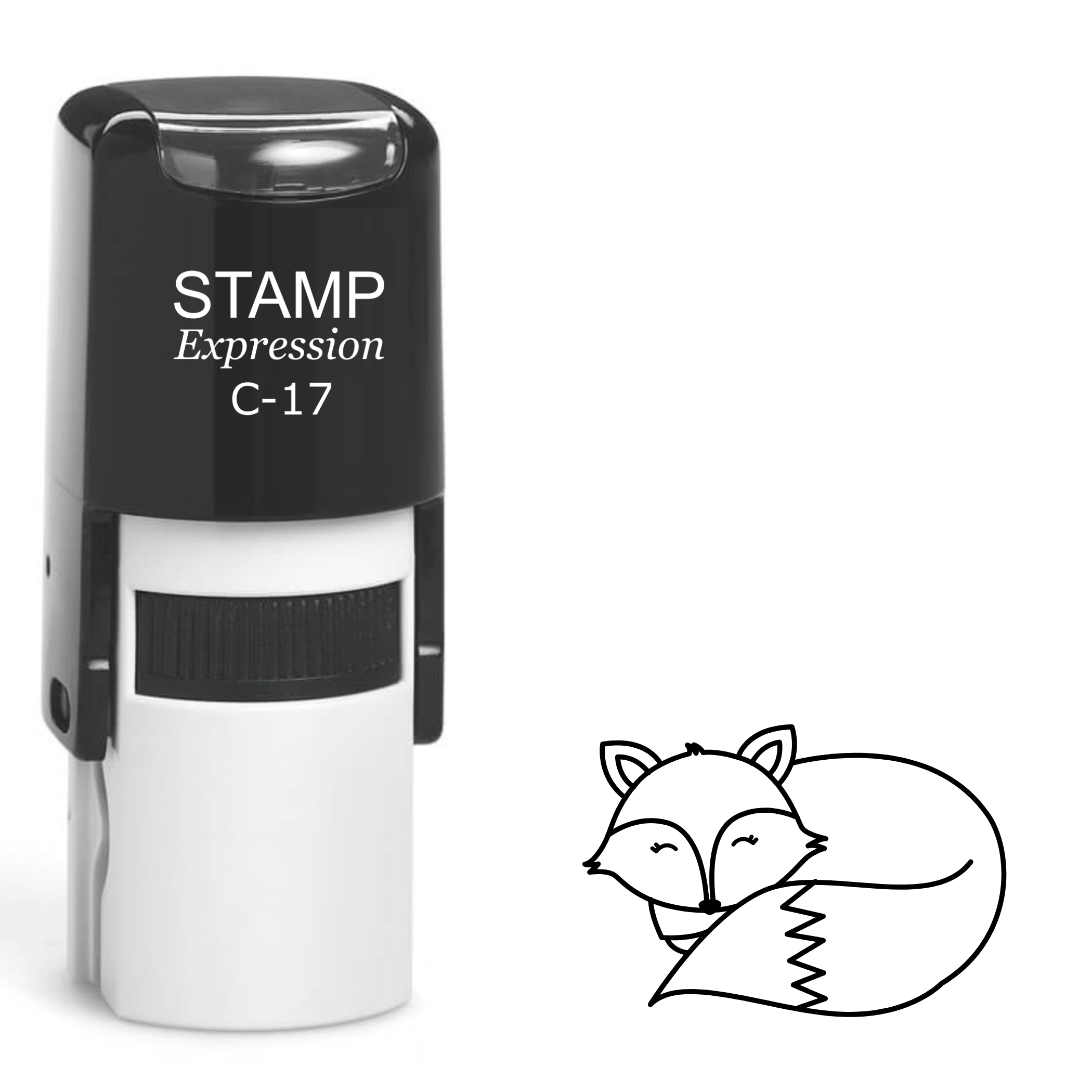 Sleeping fox Self Inking Rubber Stamp (SH-63097)