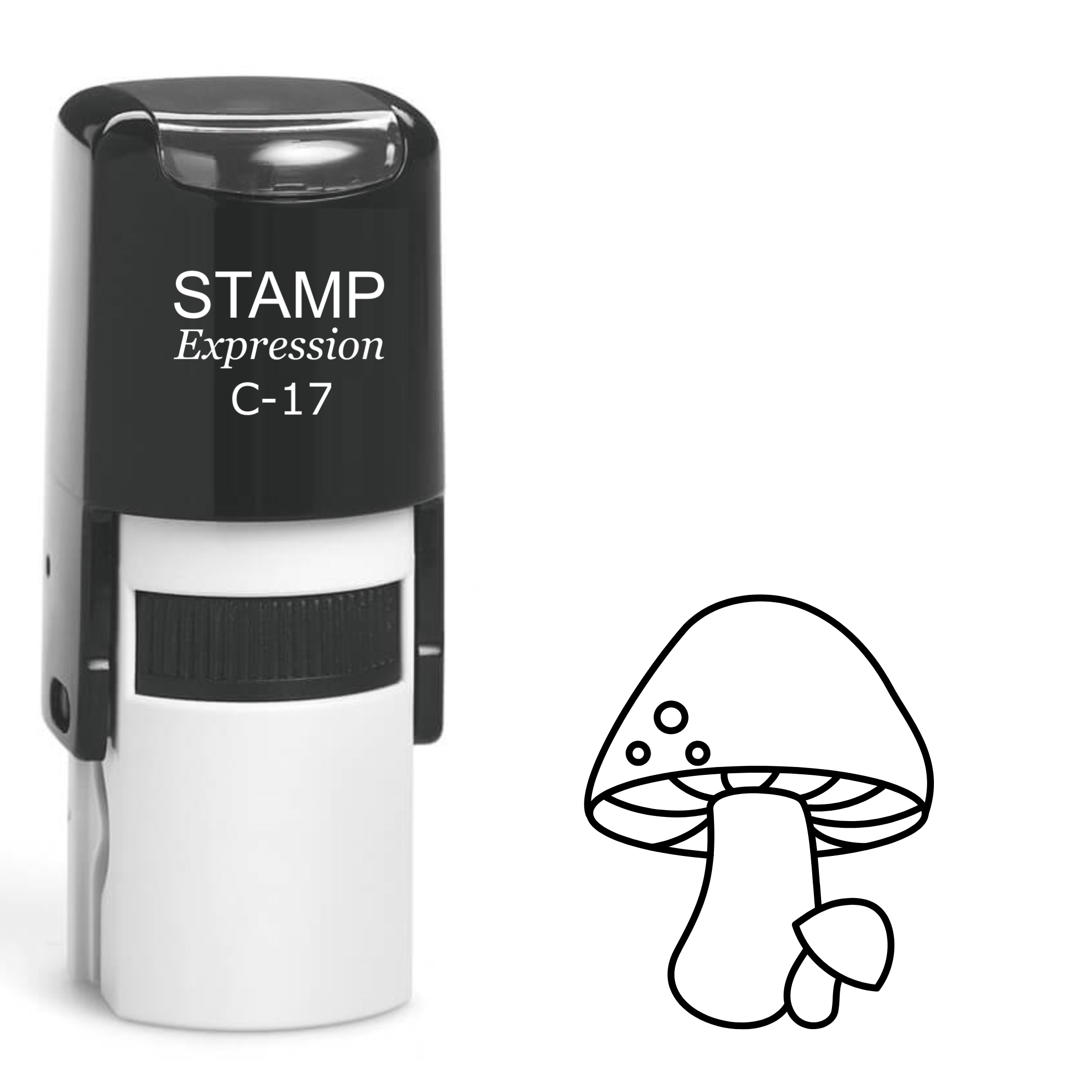 Two mushrooms Self Inking Rubber Stamp (SH-63099)