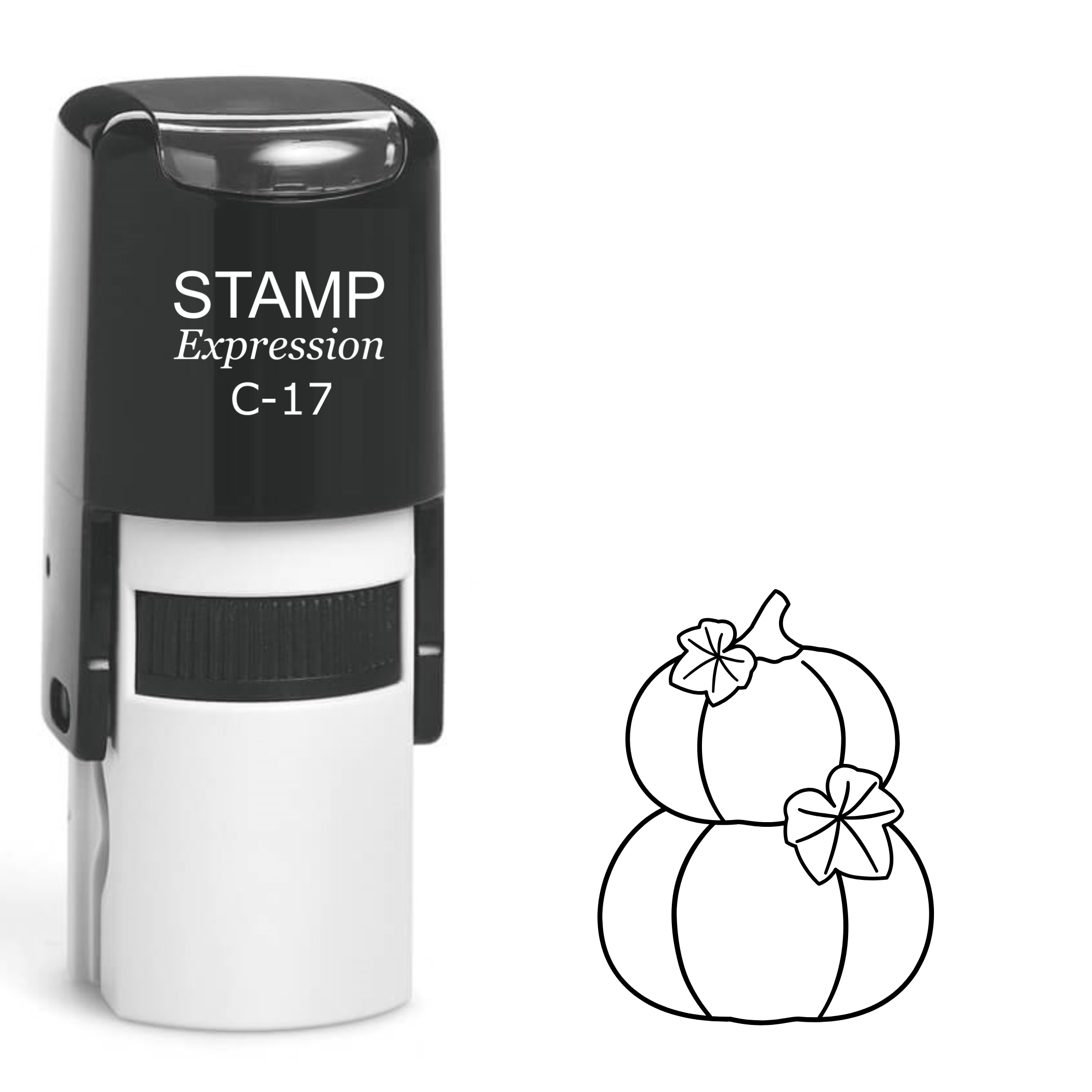 Two pumpkins Self Inking Rubber Stamp (SH-63110)