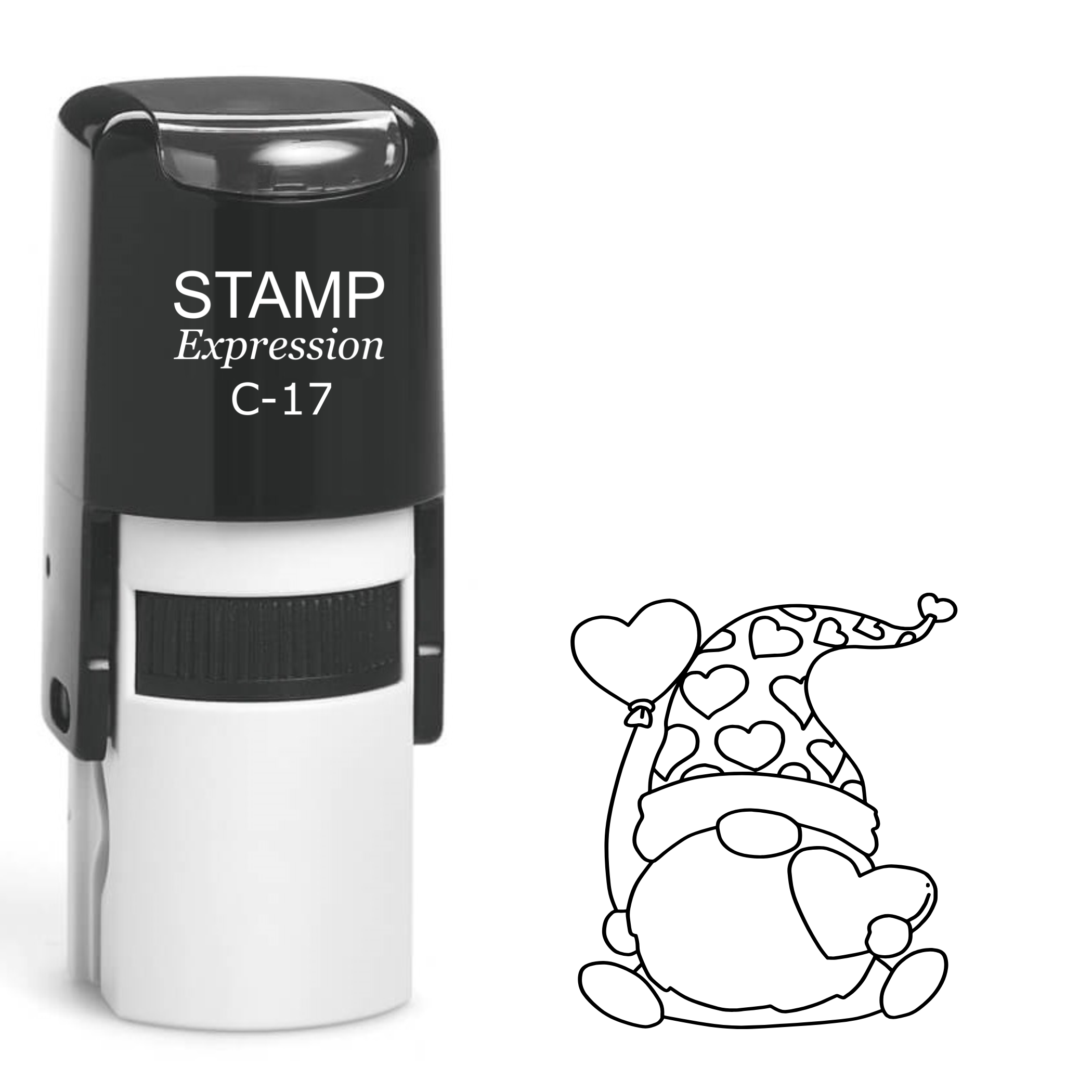 Valentine’s gnome with heart Self Inking Rubber Stamp (SH-63124)