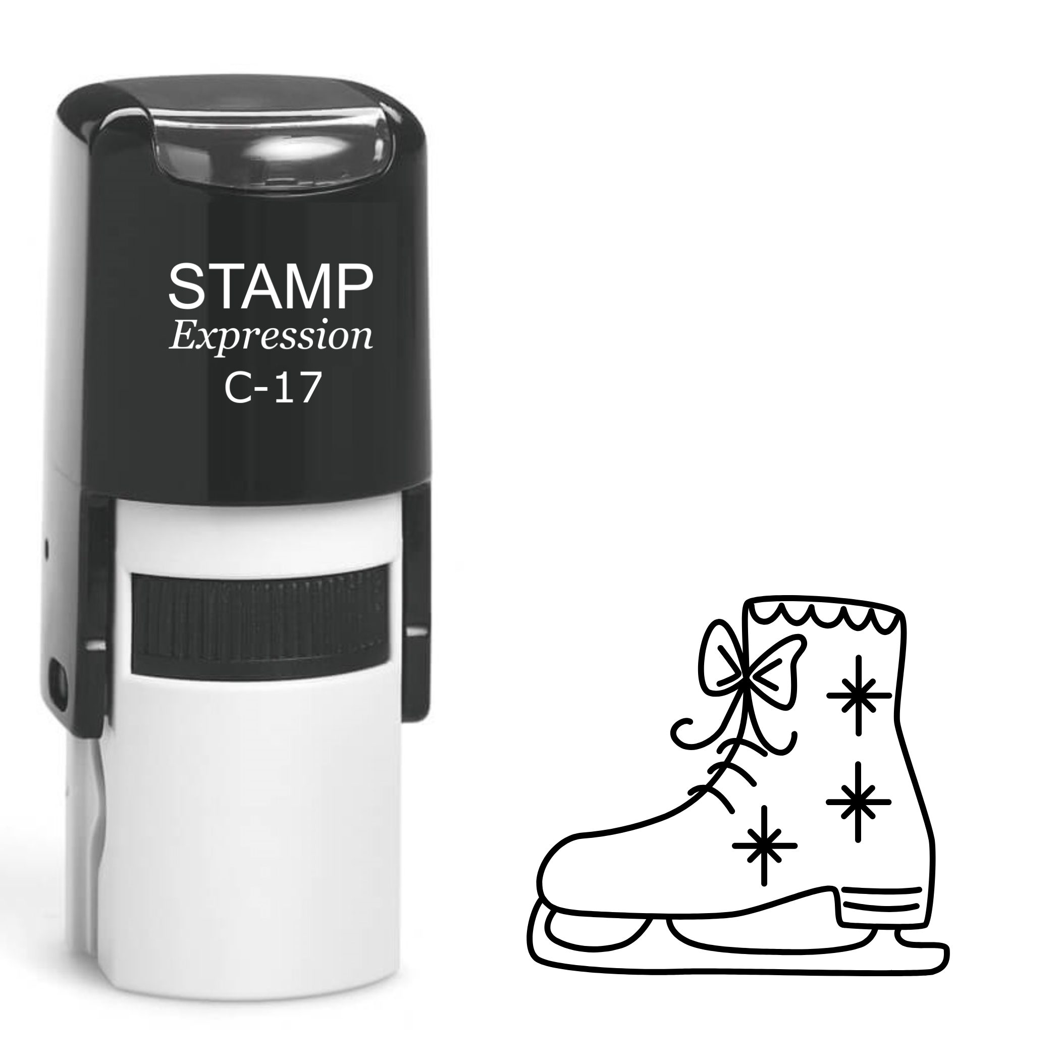 One skate Self Inking Rubber Stamp (SH-63126)