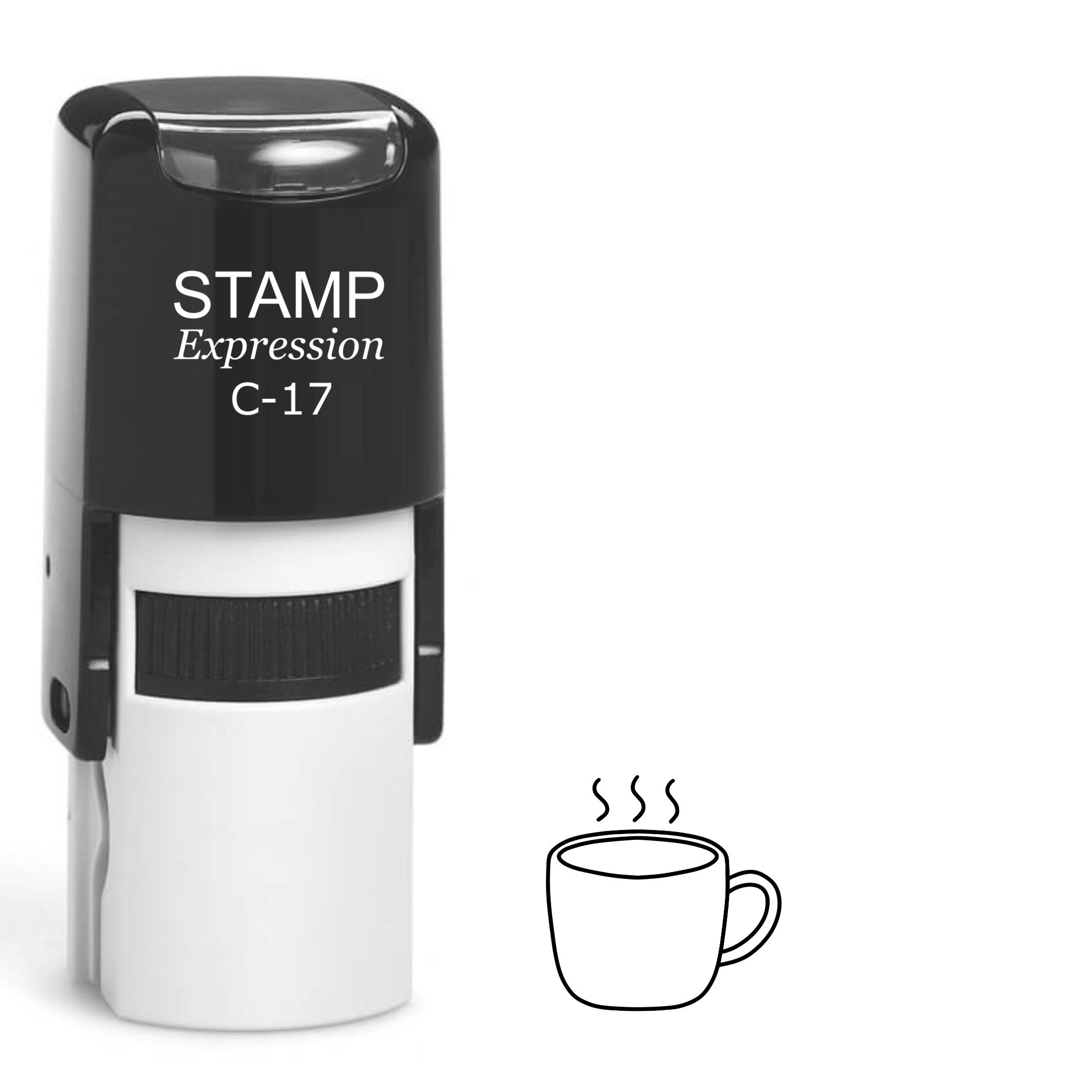 Cup of steaming hot tea Self Inking Rubber Stamp (SH-63140)