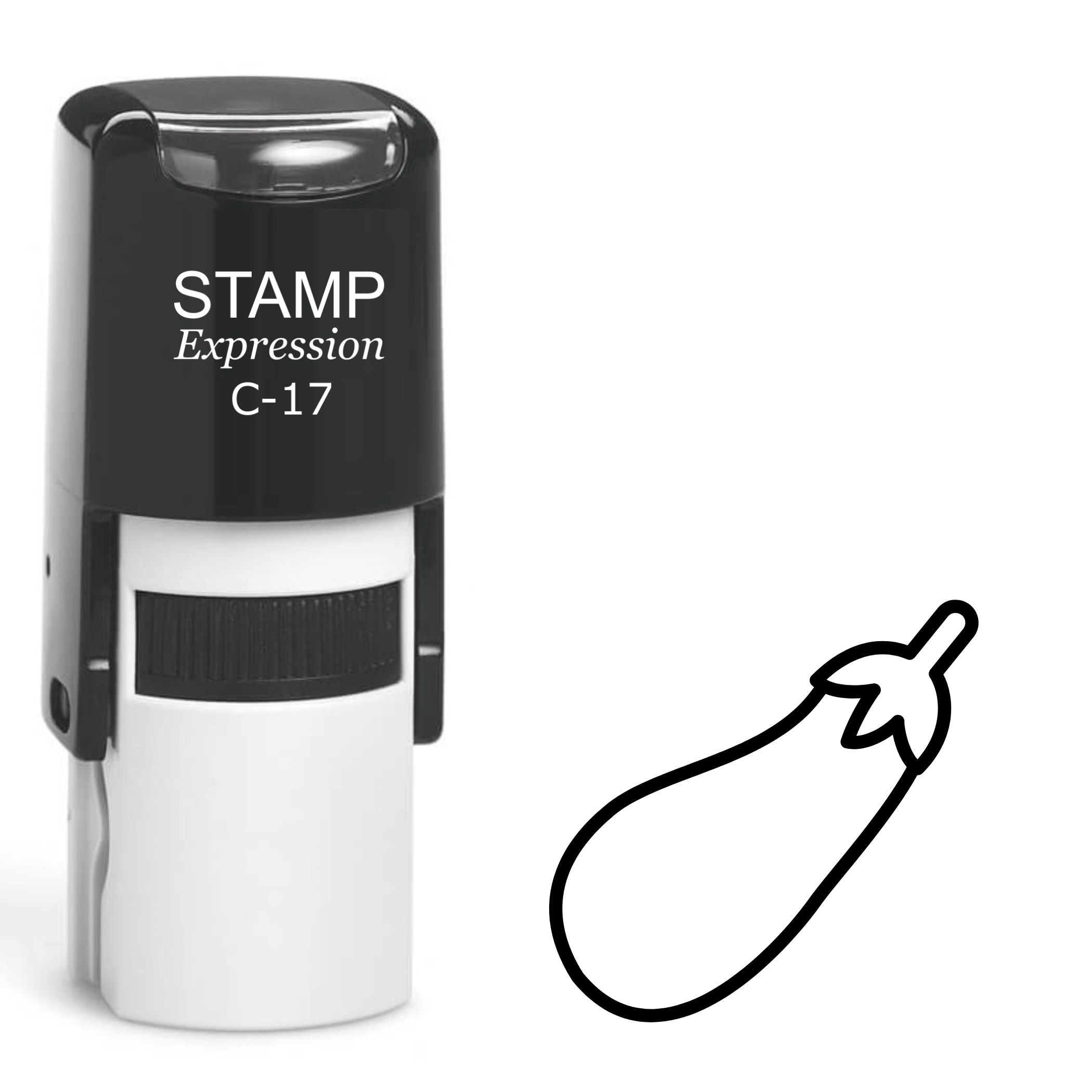 Eggplant Self Inking Rubber Stamp (SH-63153)