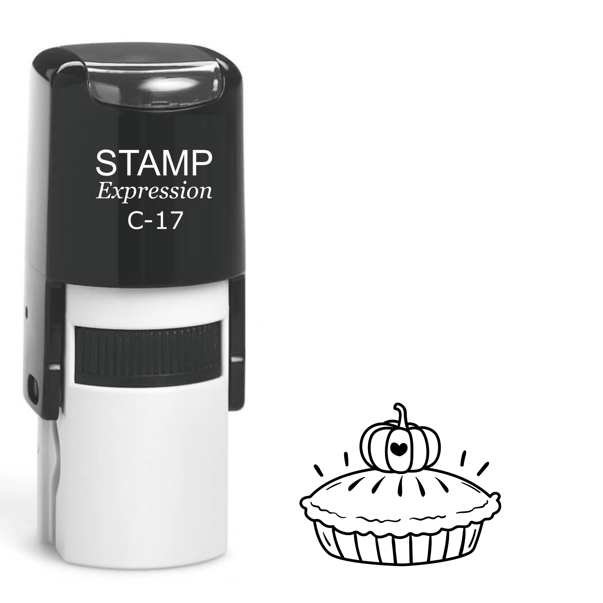 Pumpkin pie Self Inking Rubber Stamp (SH-63159)