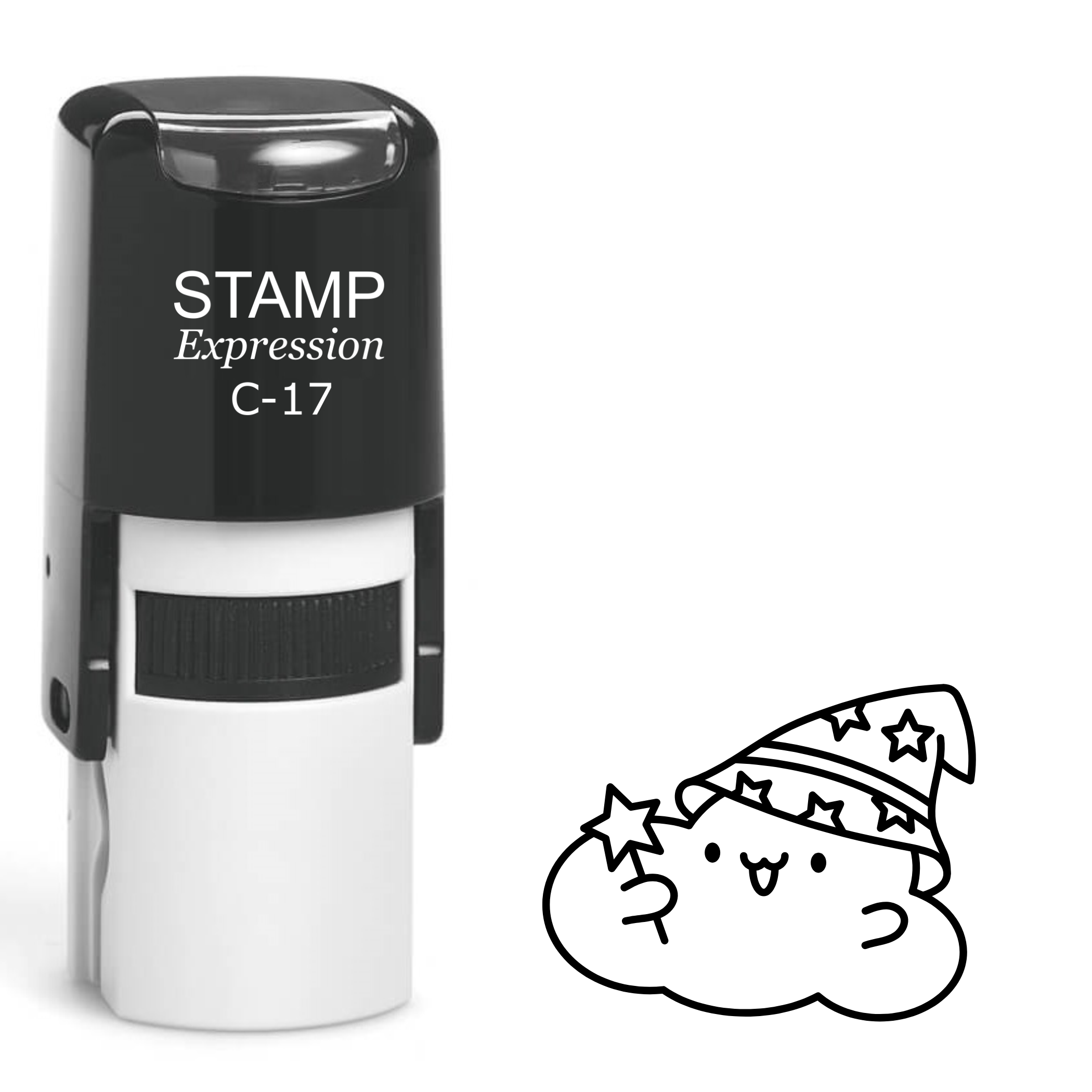 Magic cloud with wand Self Inking Rubber Stamp (SH-63165)