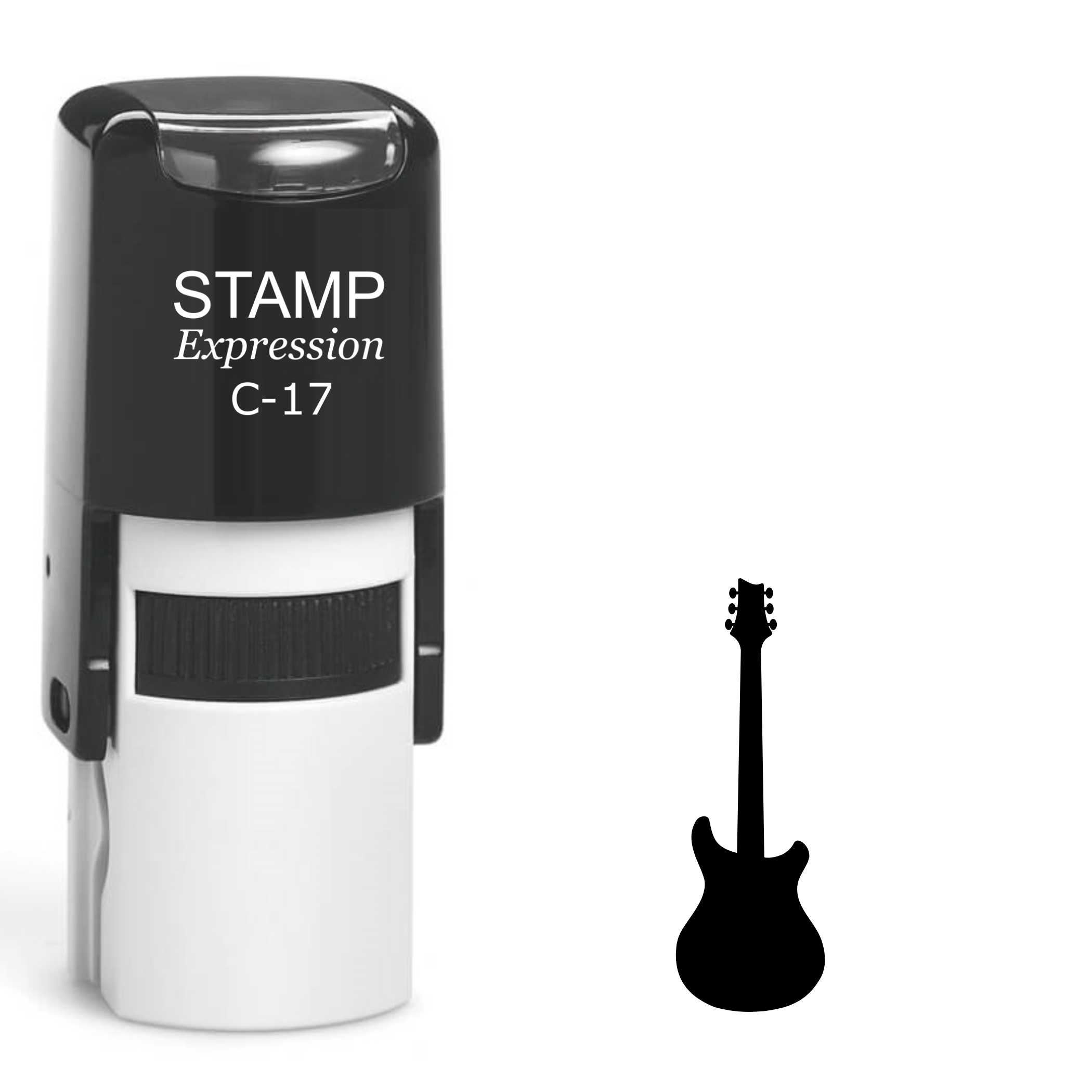 Electric guitar Self Inking Rubber Stamp (SH-63192)