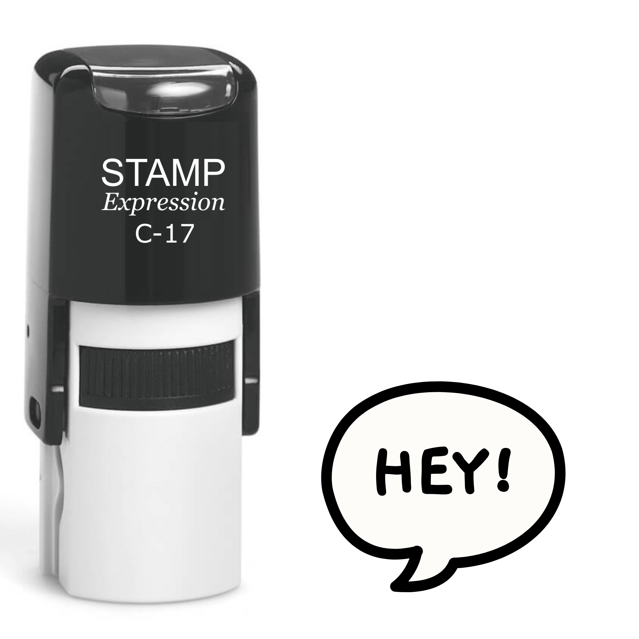 Hey Self Inking Rubber Stamp (SH-63195)
