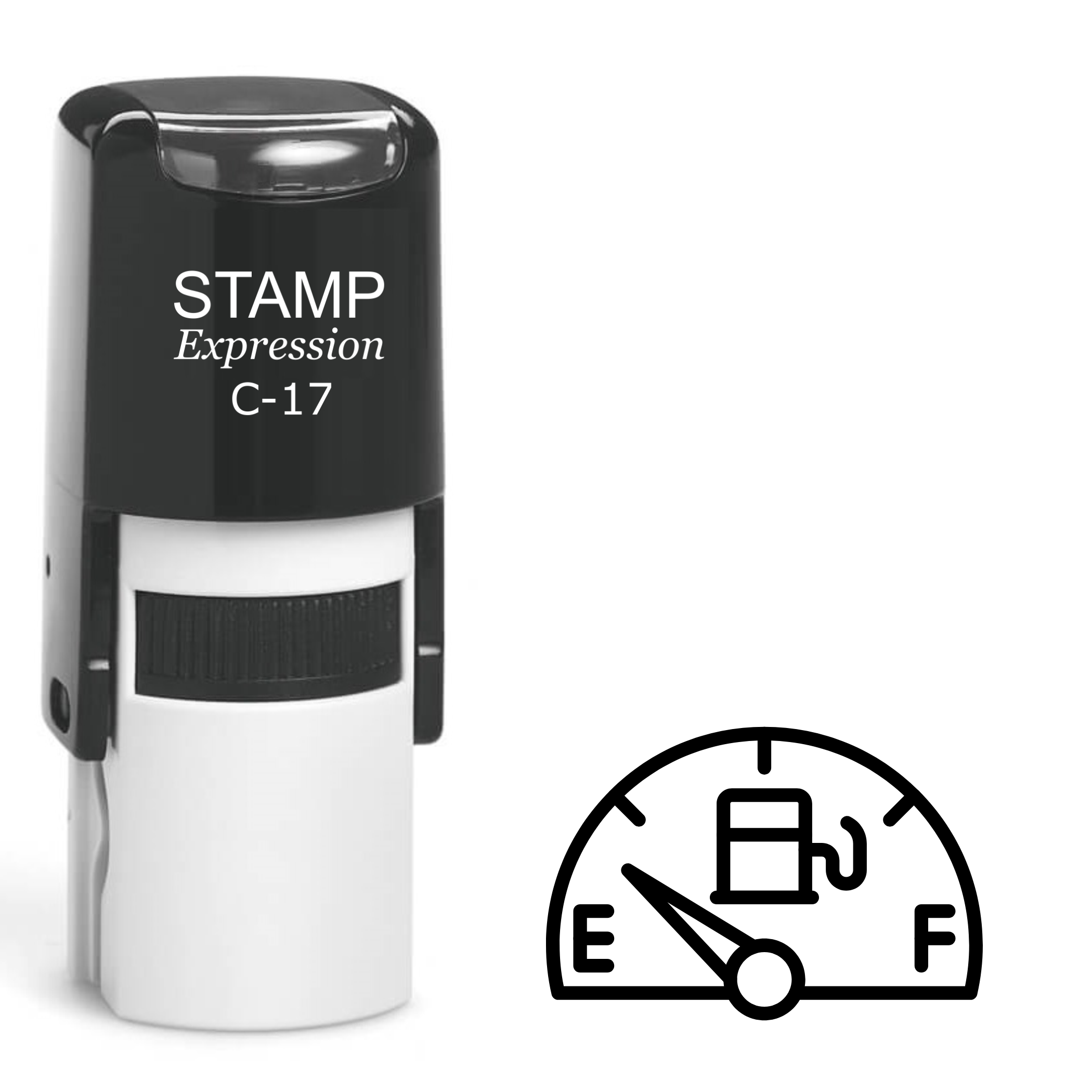Car speedometer on empty Self Inking Rubber Stamp (SH-63202)