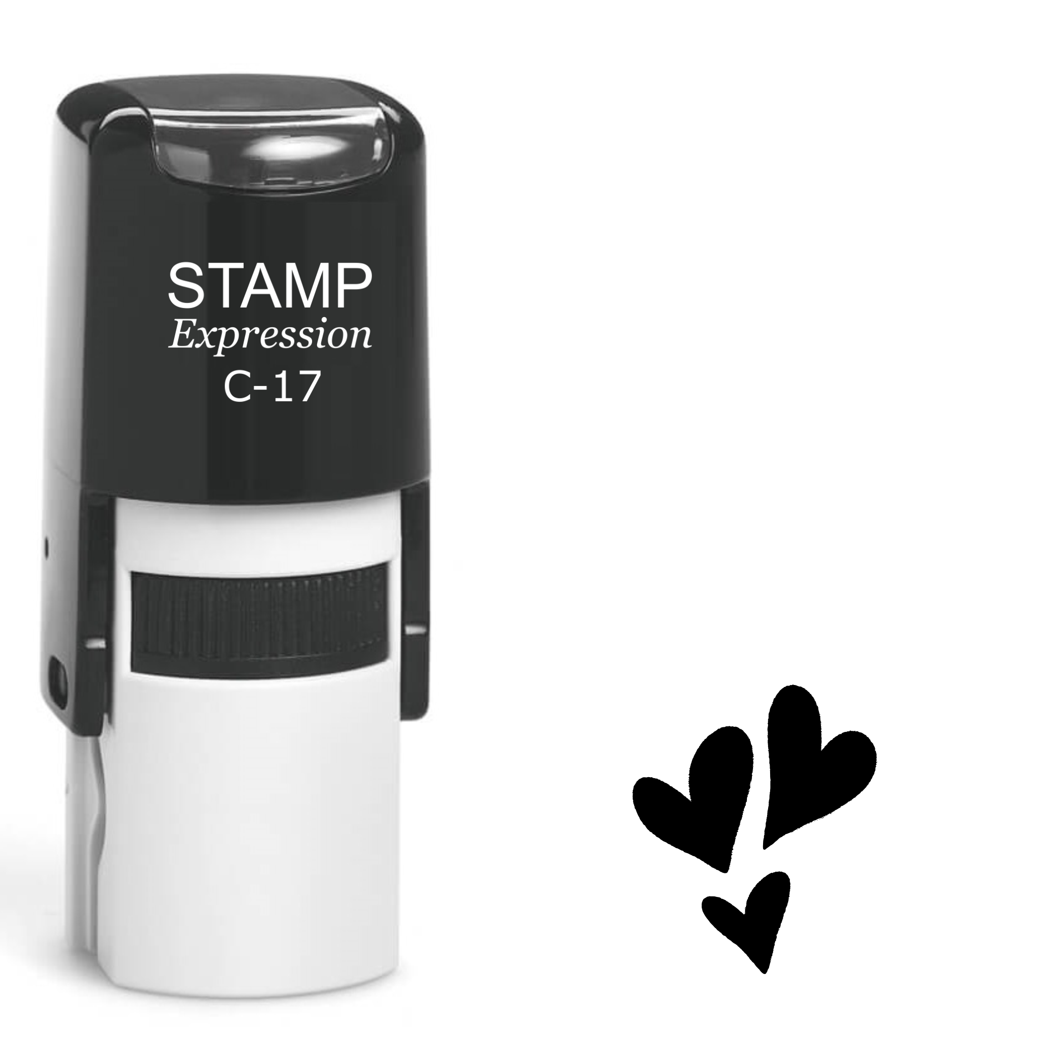 Three hearts Self Inking Rubber Stamp (SH-63222)