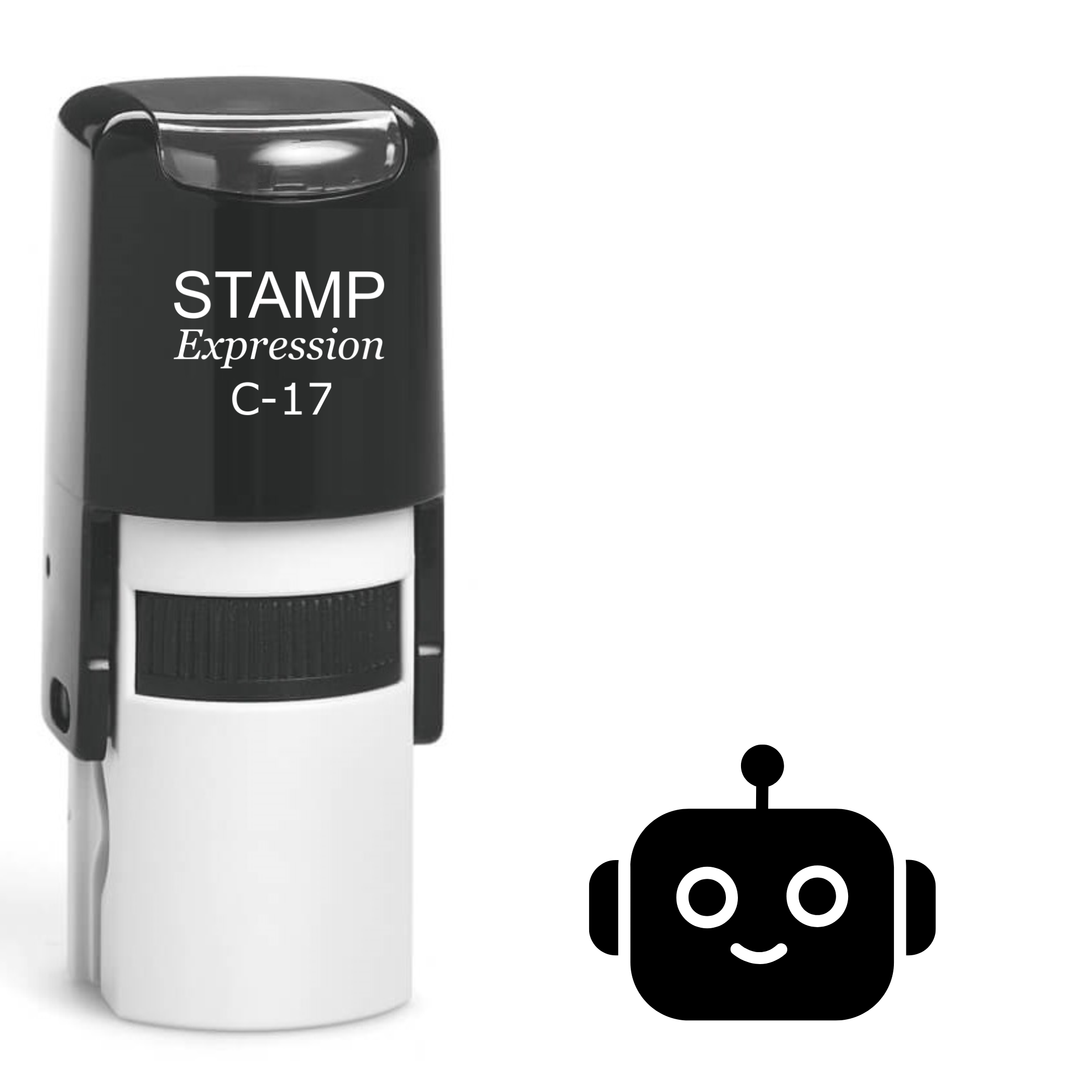 Cute robot head Self Inking Rubber Stamp (SH-63233)