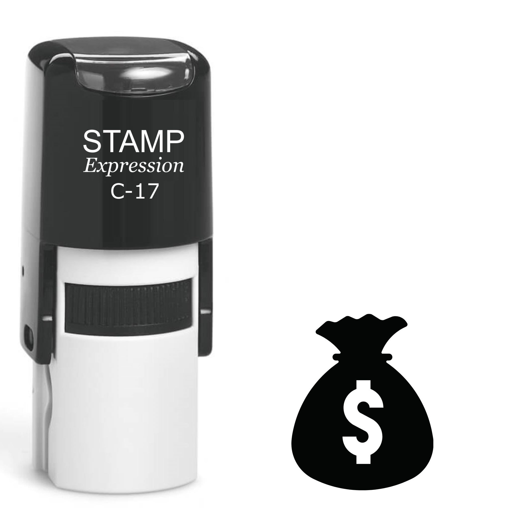 Bag of cash with dollar sign Self Inking Rubber Stamp (SH-63241)