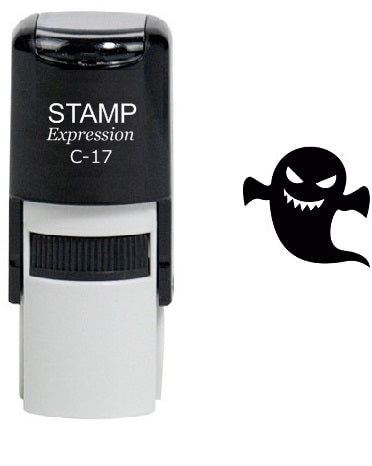 Spooky Ghost Halloween Self Inking Rubber Stamp (SH-6325)