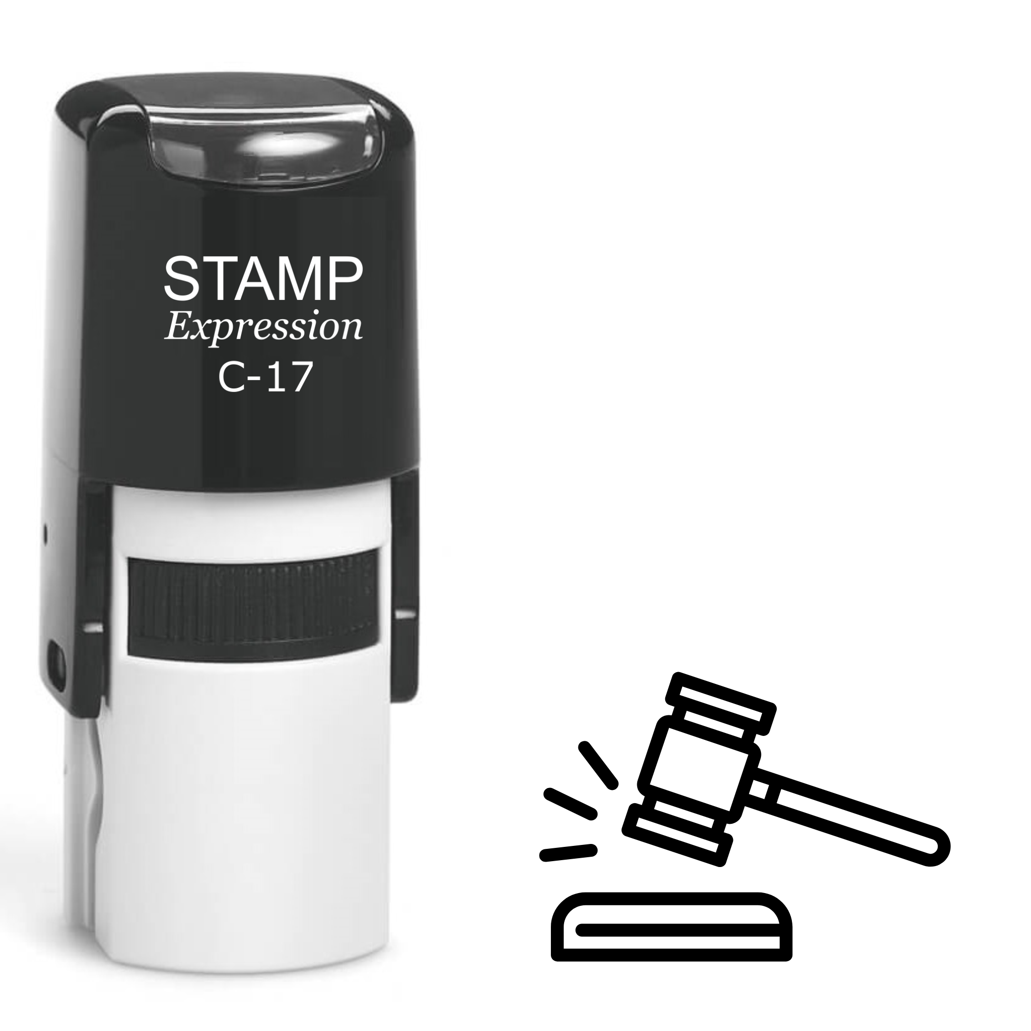 Judge’s gavel Self Inking Rubber Stamp (SH-63258)