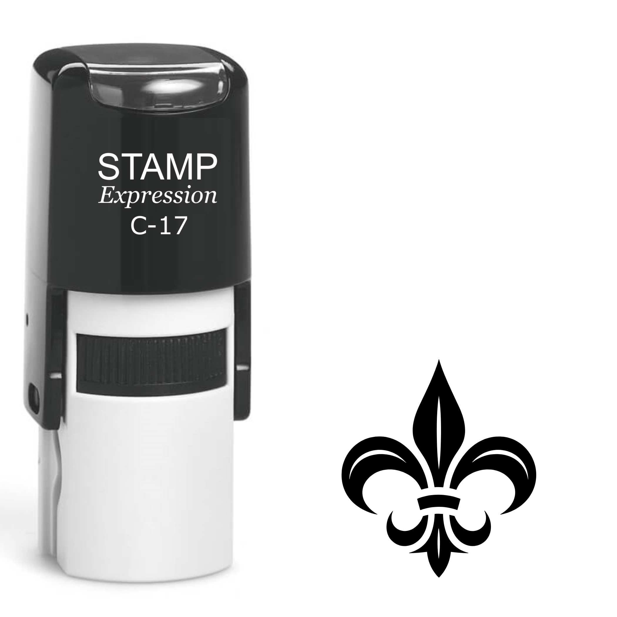 Fleur-de-lis Self Inking Rubber Stamp (SH-63269)