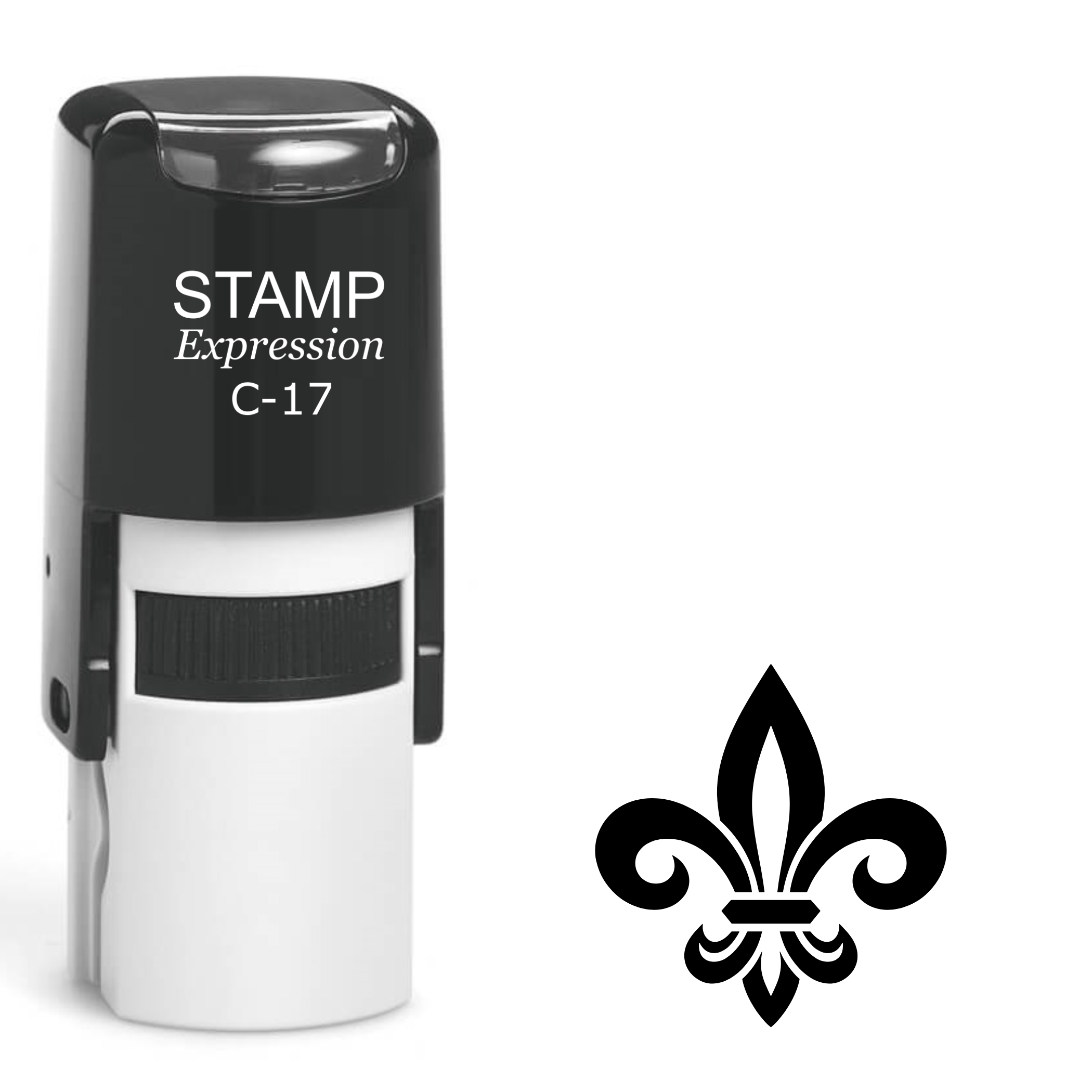 Fleur-de-lis Self Inking Rubber Stamp (SH-63275)