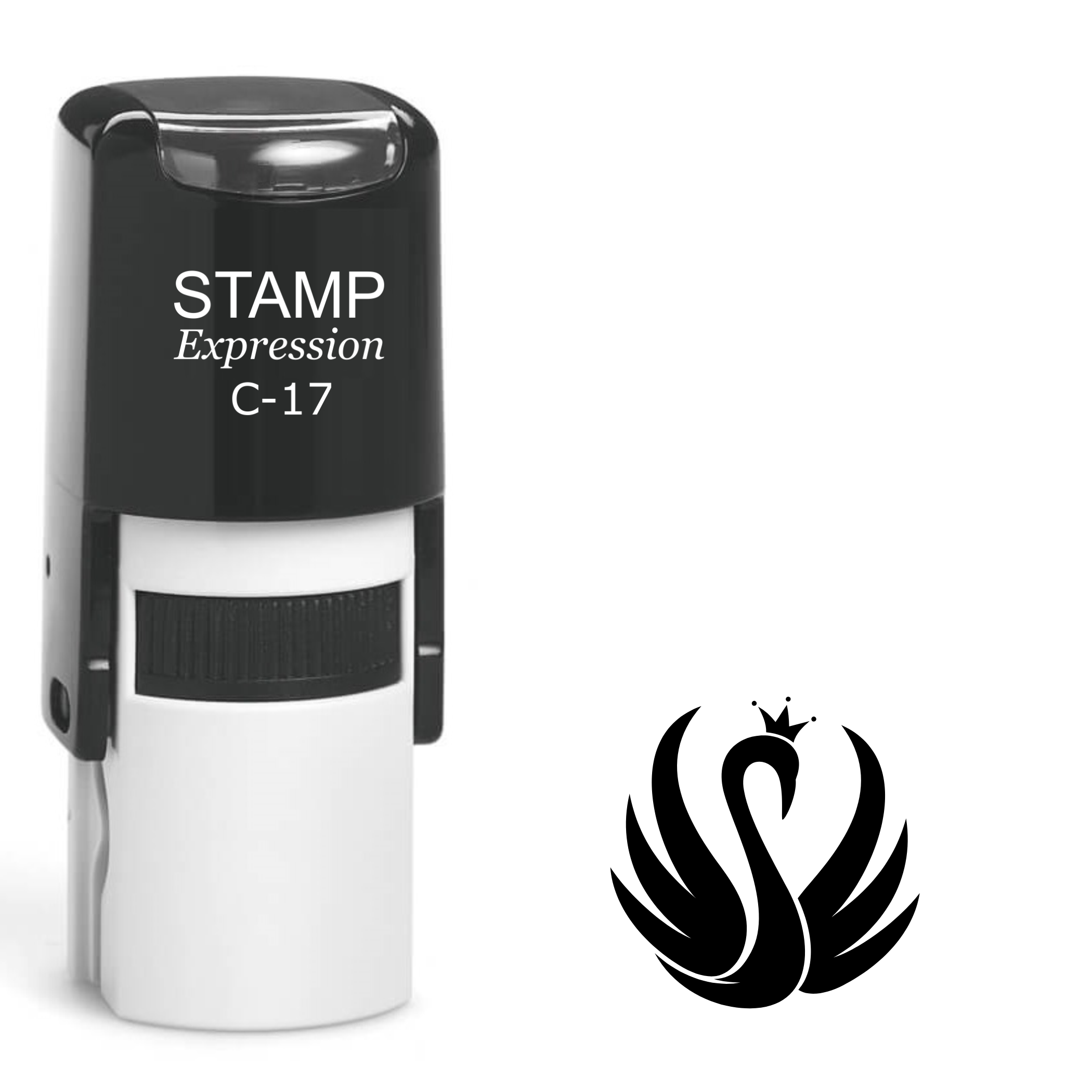 Princess swan Self Inking Rubber Stamp (SH-63277)