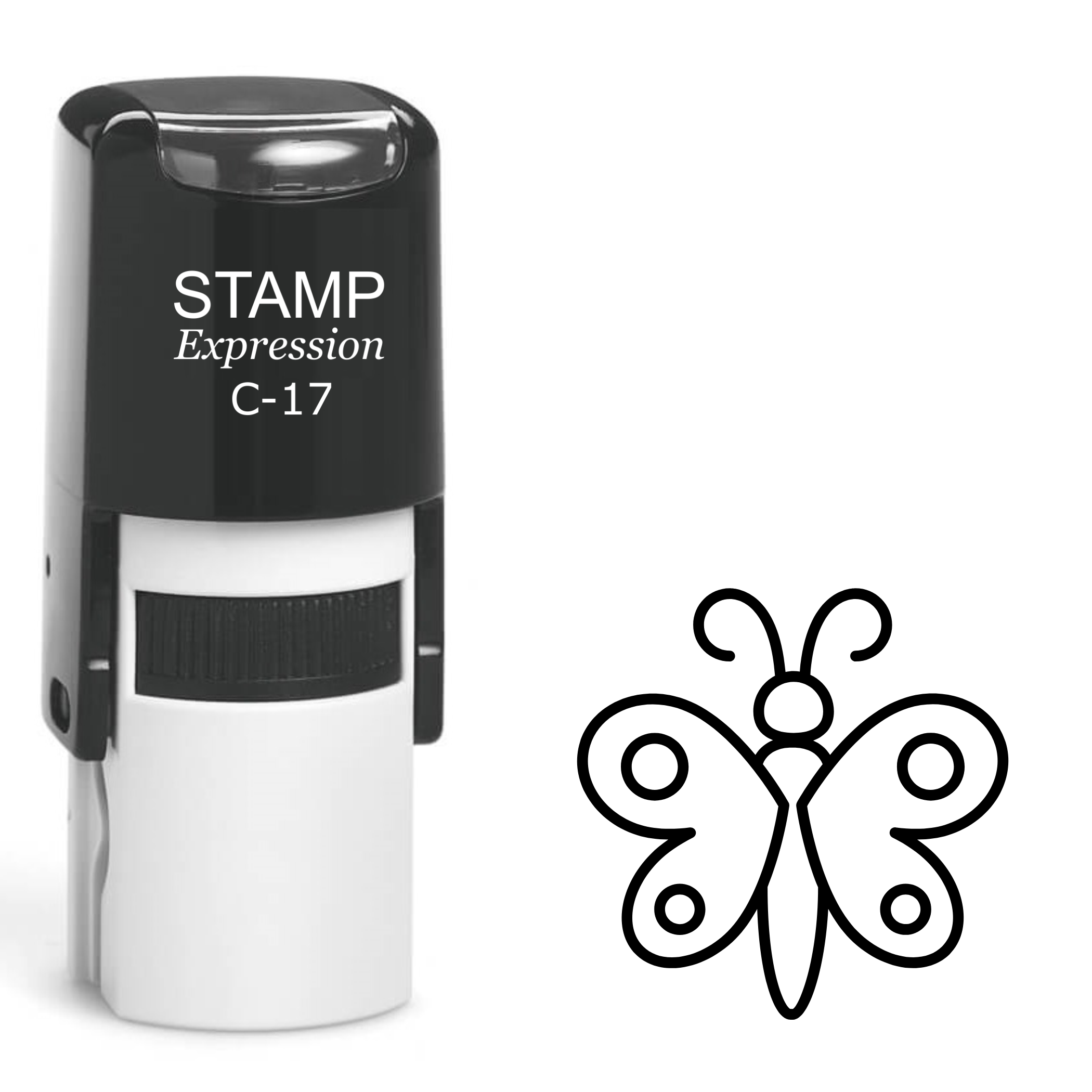 Simple butterfly Self Inking Rubber Stamp (SH-63295)