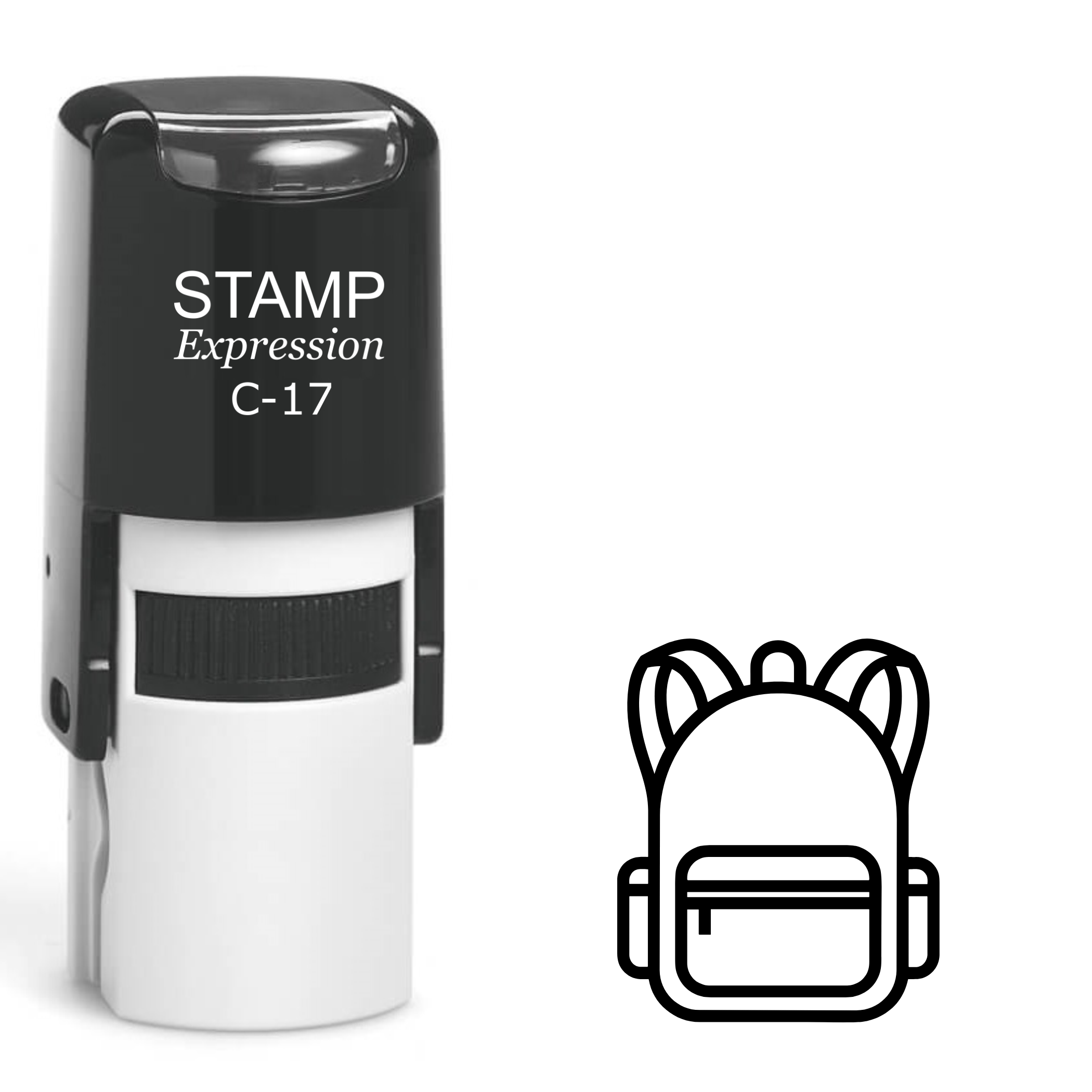 Backpack outline Self Inking Rubber Stamp (SH-63309)