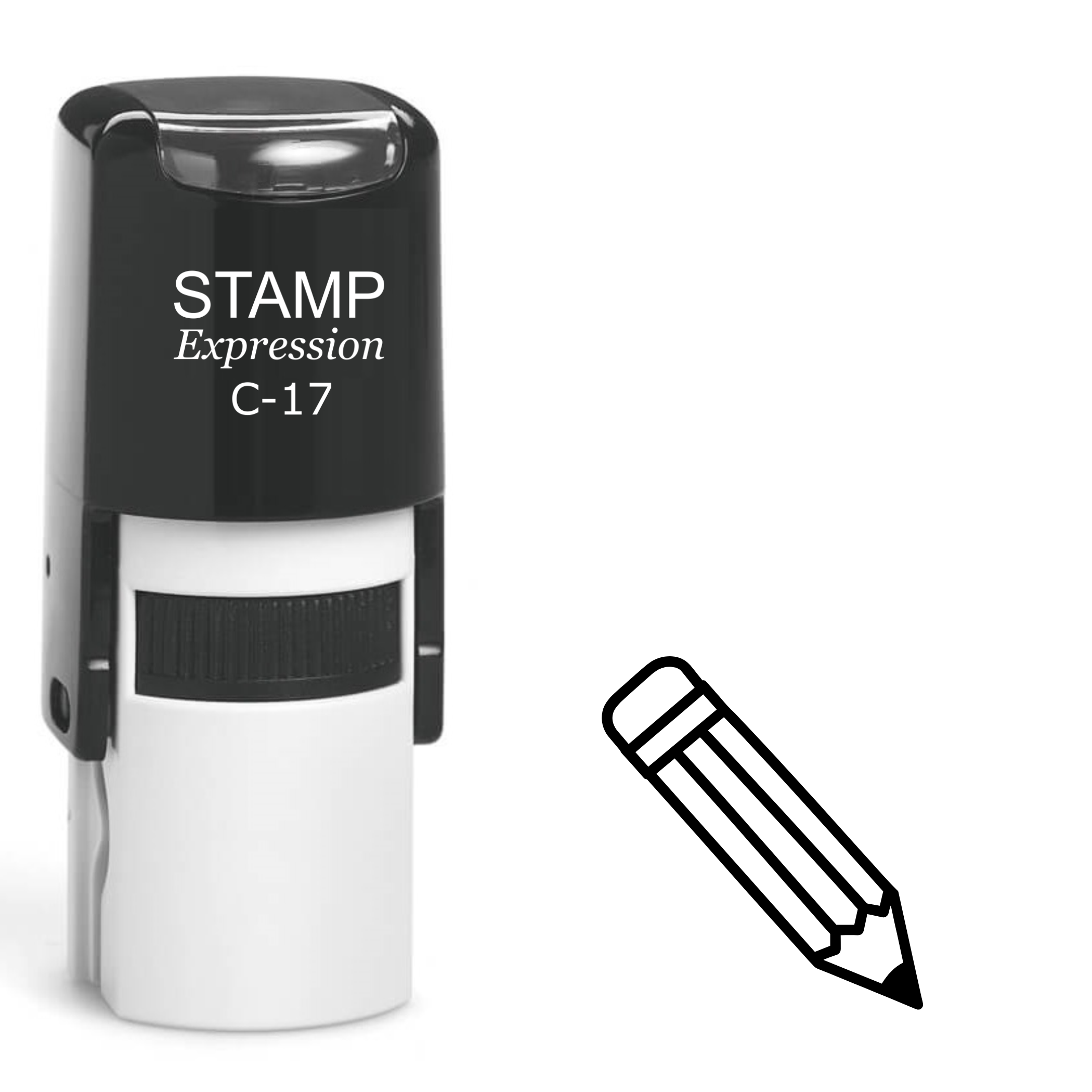 Pencil outline Self Inking Rubber Stamp (SH-63310)
