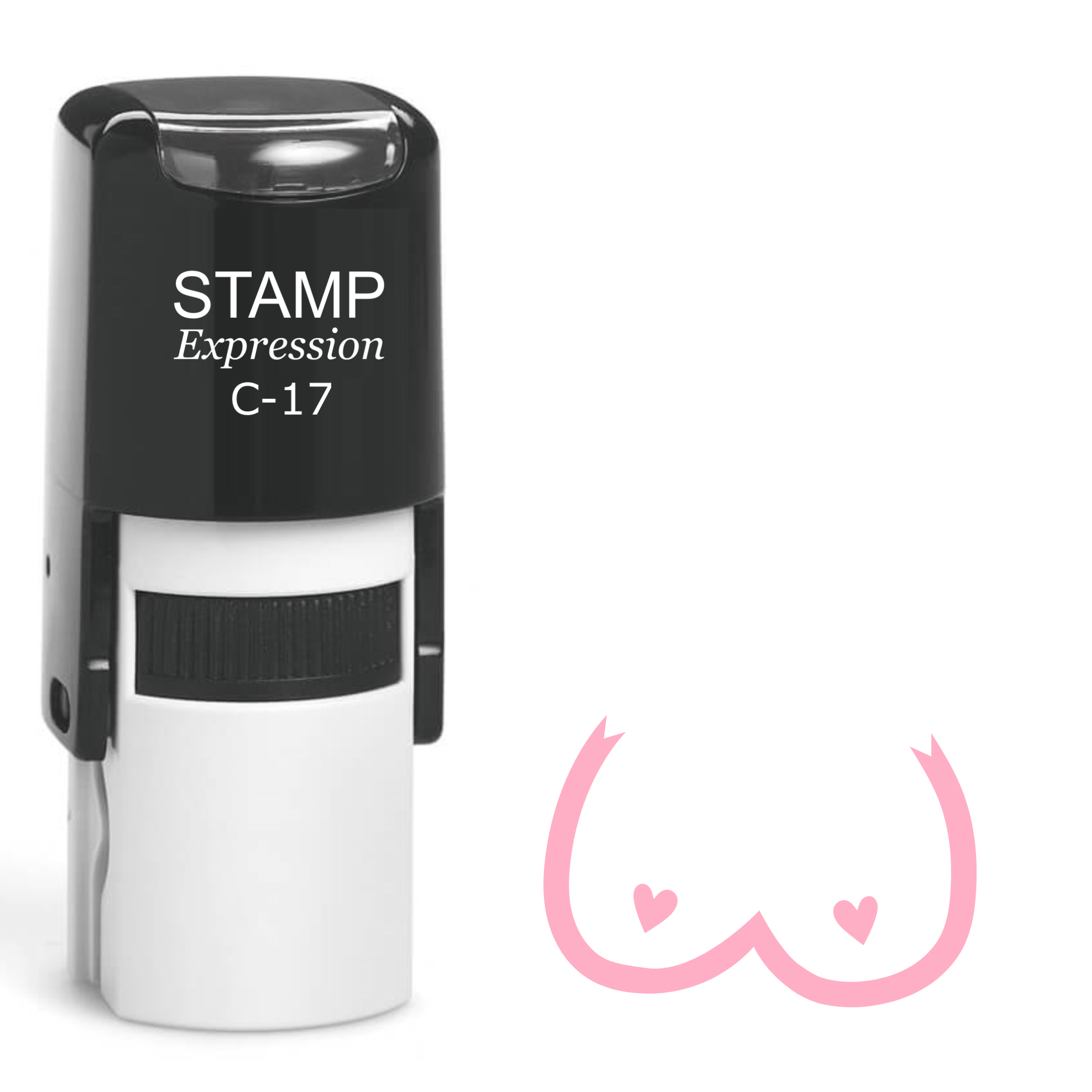 Breast cancer awareness breasts Self Inking Rubber Stamp (SH-63340)