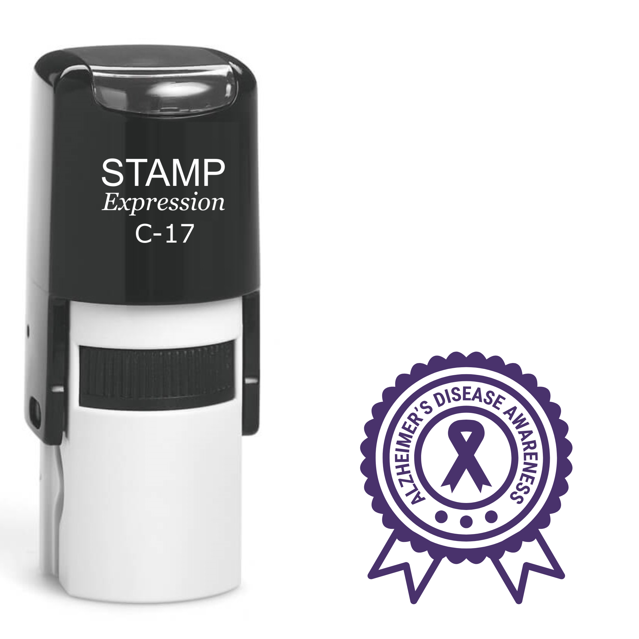 Alzheimer’s disease awareness seal Self Inking Rubber Stamp (SH-63344)