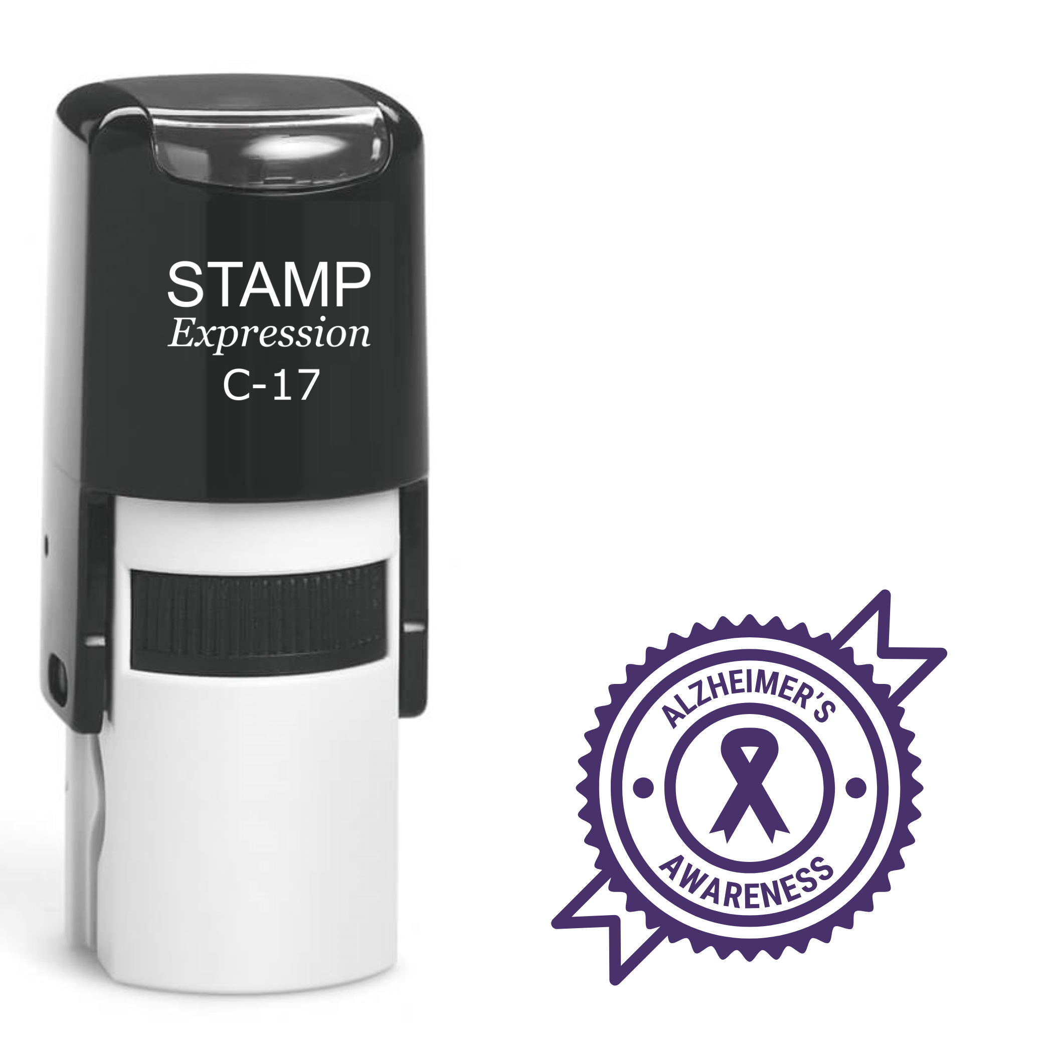 Alzheimer’s awareness seal Self Inking Rubber Stamp (SH-63346)
