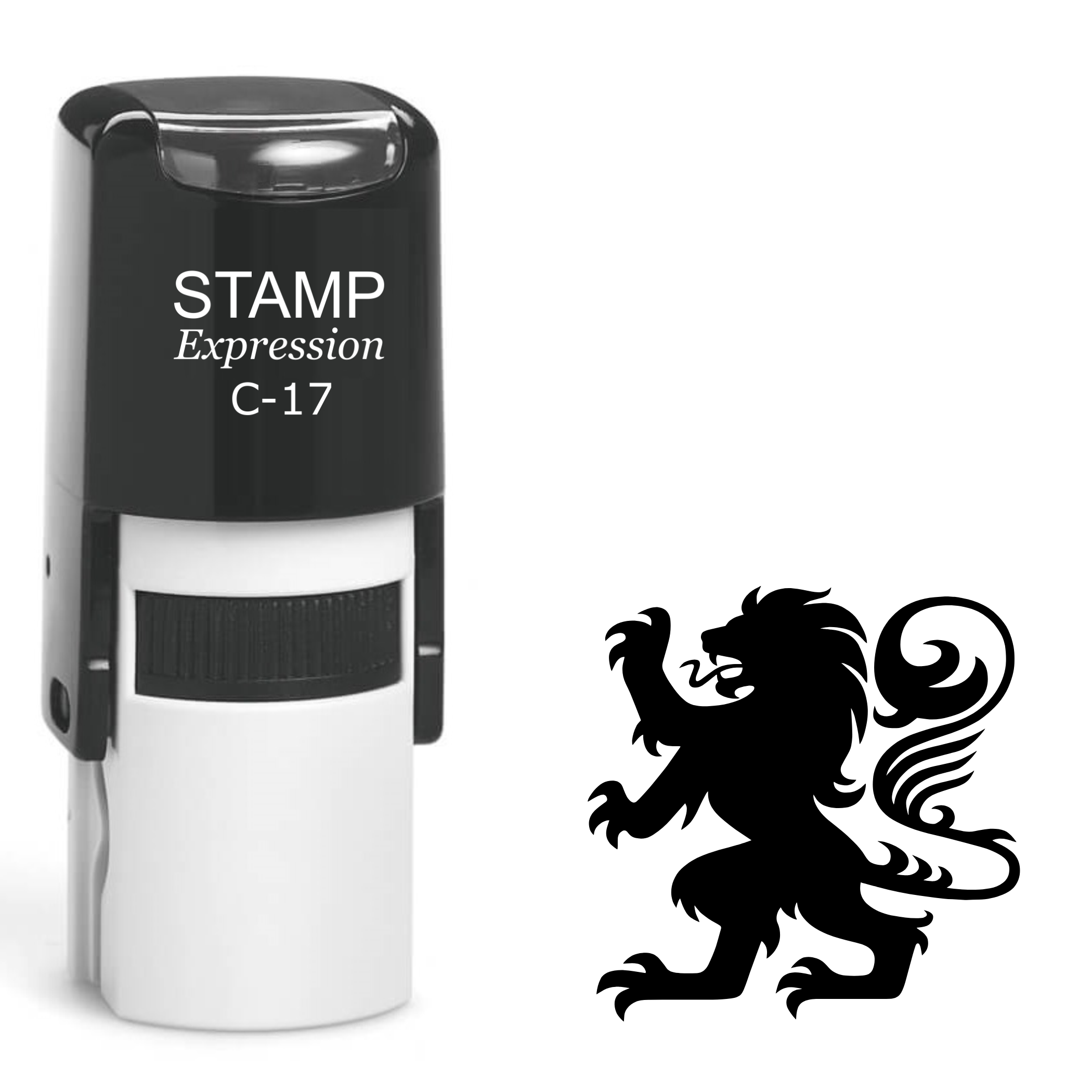 Coat of arms lion Self Inking Rubber Stamp (SH-63365)