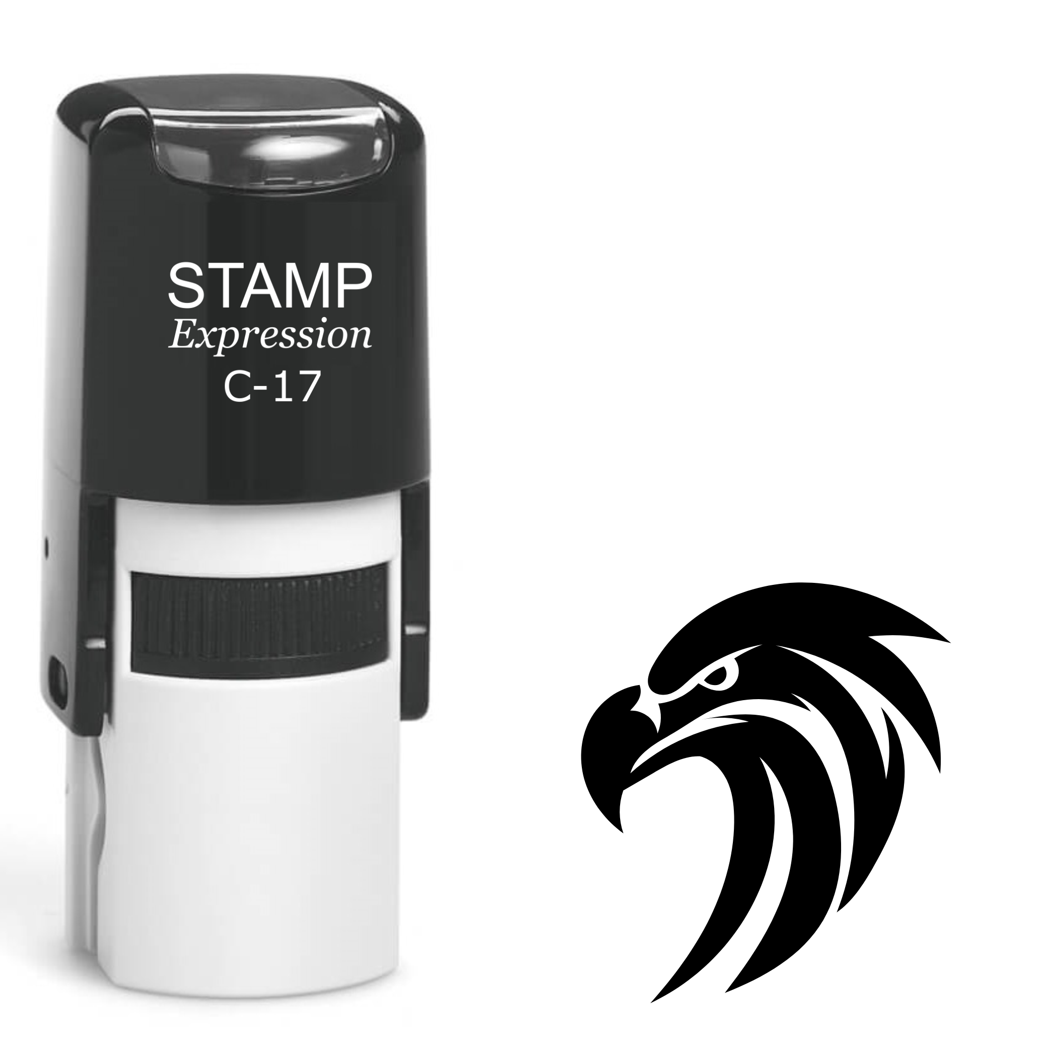 Eagle head turned left Self Inking Rubber Stamp (SH-63366)