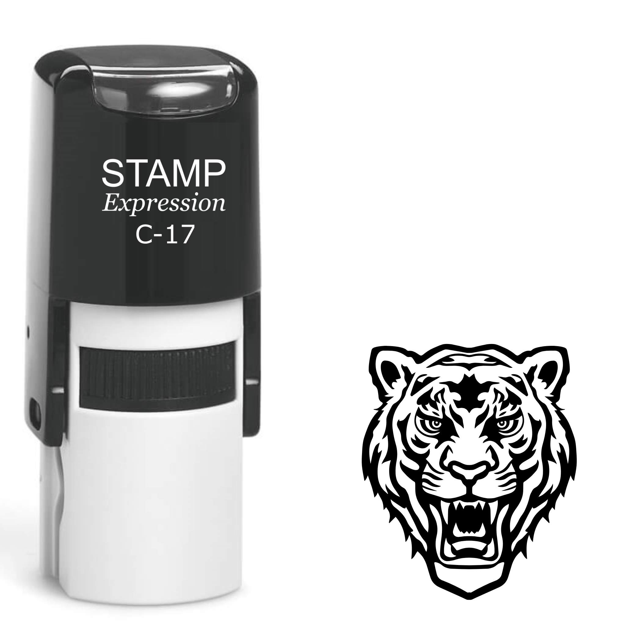 Roaring tiger head Self Inking Rubber Stamp (SH-63370)