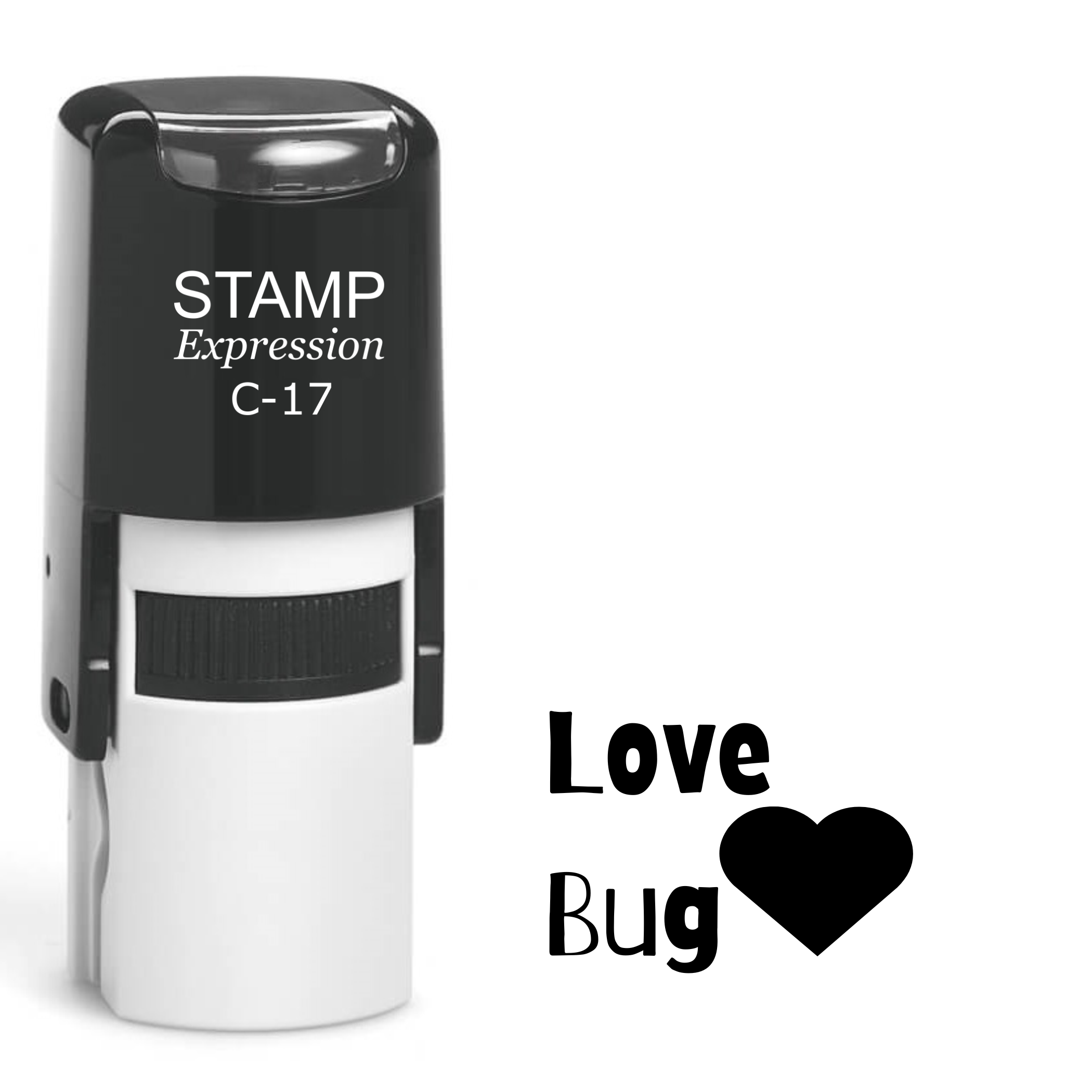 Love bug with heart Self Inking Rubber Stamp (SH-63384)