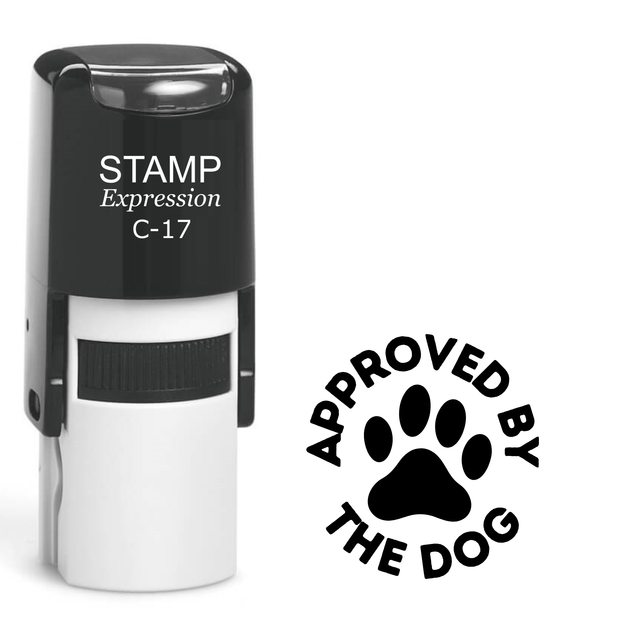 Approved by the dog big paw print Self Inking Rubber Stamp (SH-63414)