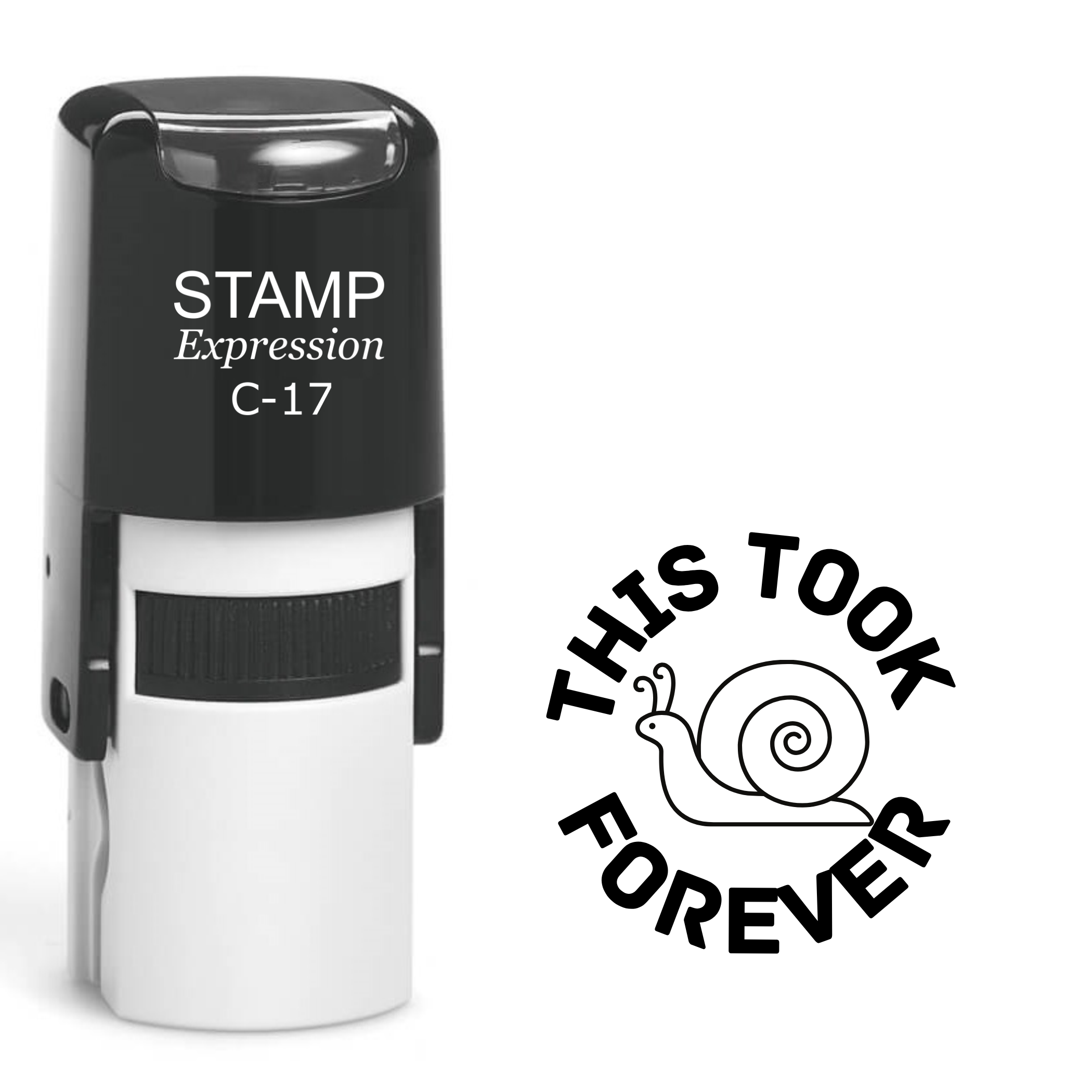 This took forever with snail school Self Inking Rubber Stamp (SH-63430)