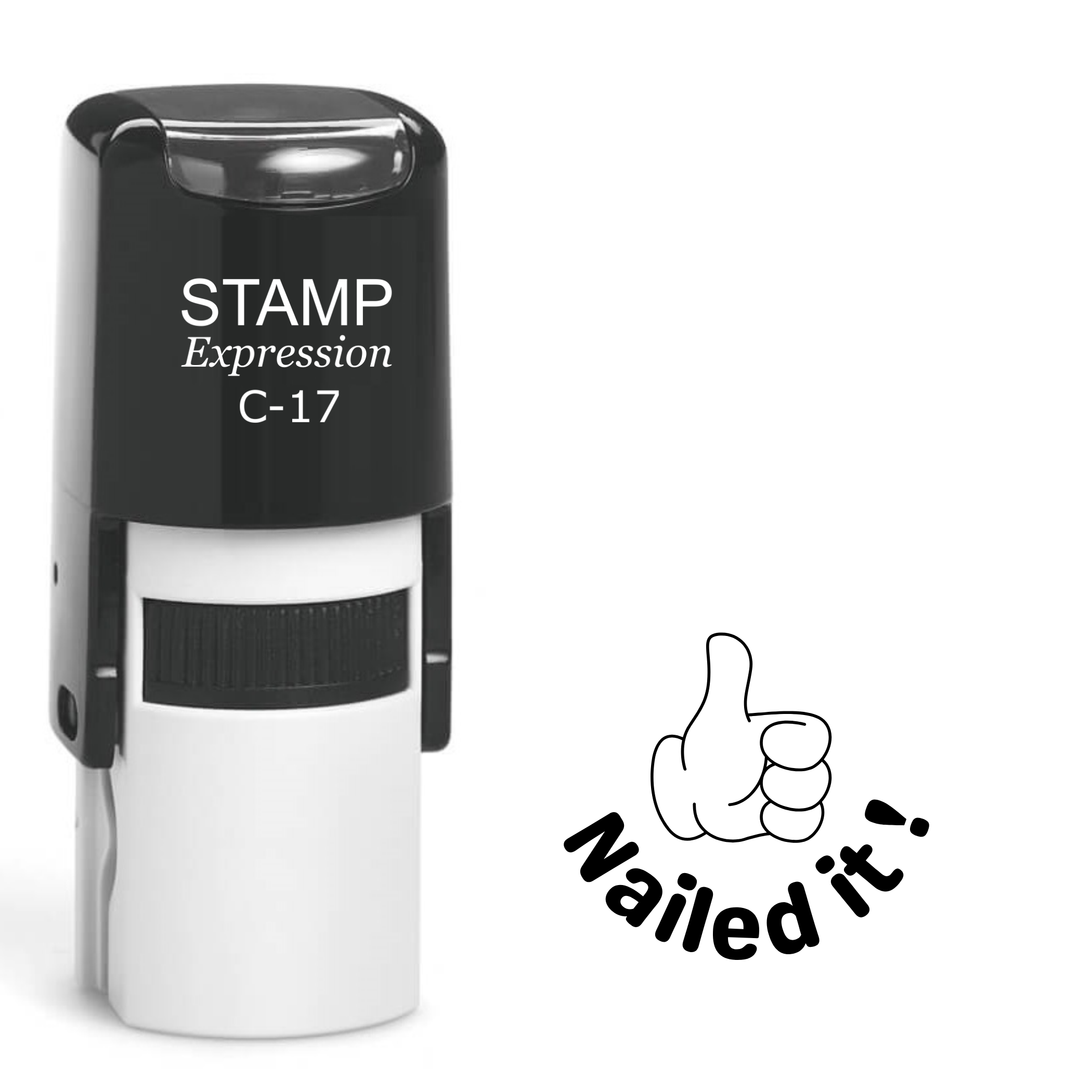 Nailed it with thumbs up teacher Self Inking Rubber Stamp (SH-63457)