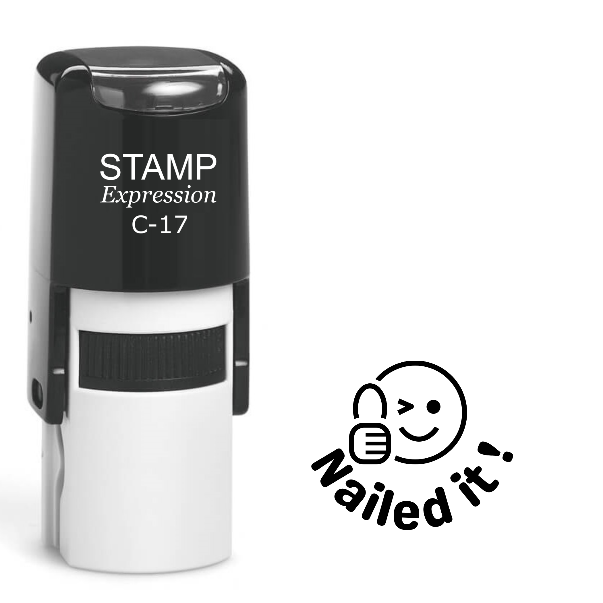 Nailed it with smiley face thumbs up teacher Self Inking Rubber Stamp (SH-63458)