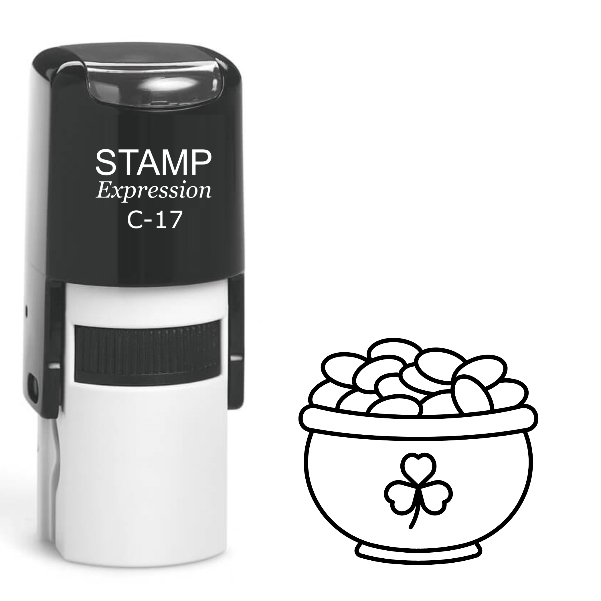 St. Patrick’s pot of gold Self Inking Rubber Stamp (SH-63462)
