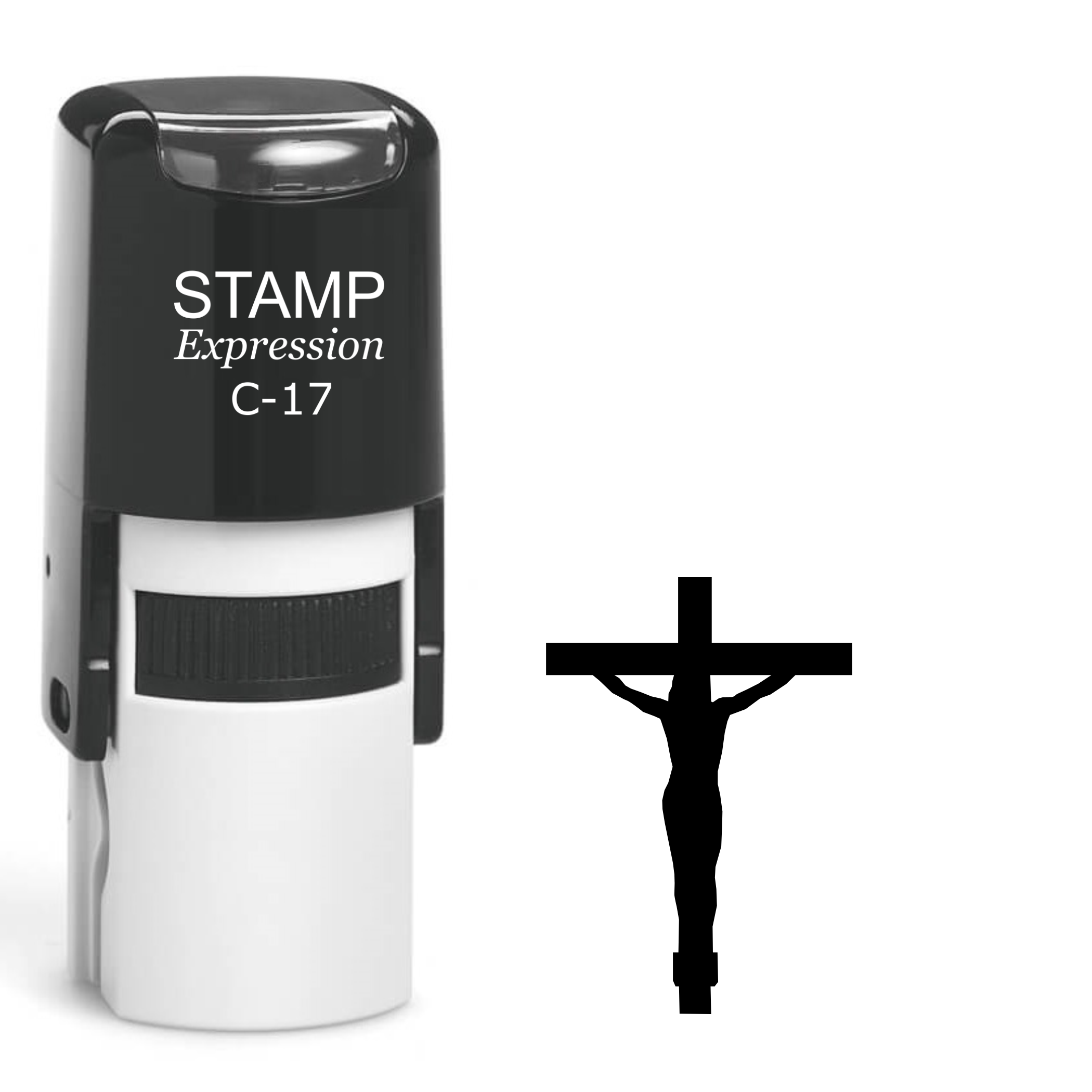 Jesus on the cross Self Inking Rubber Stamp (SH-63478)