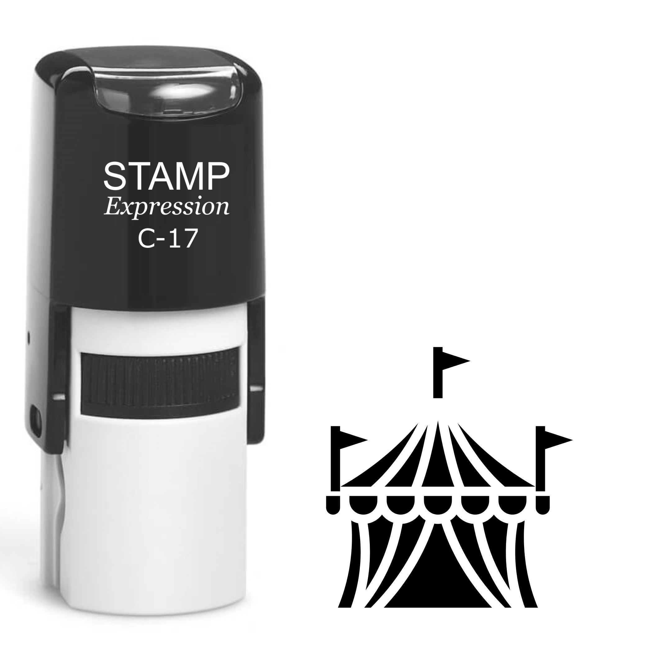 Circus tent Self Inking Rubber Stamp (SH-63480)