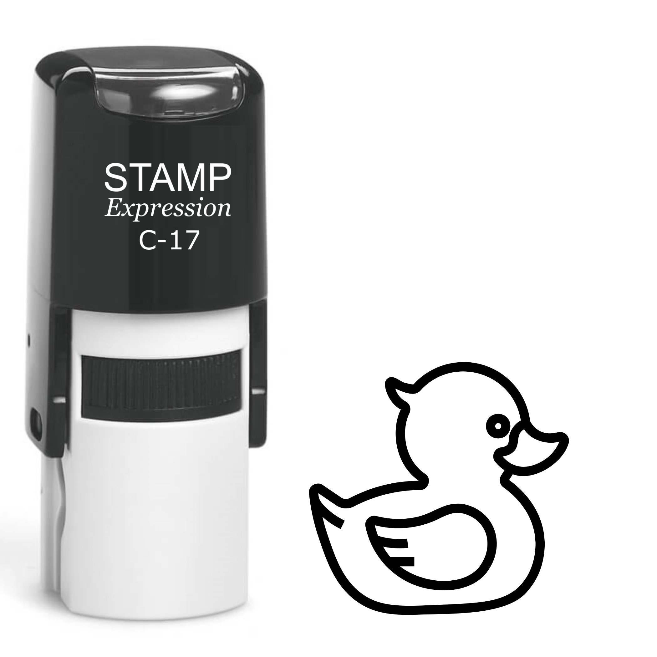 Baby duck outline Self Inking Rubber Stamp (SH-63485)