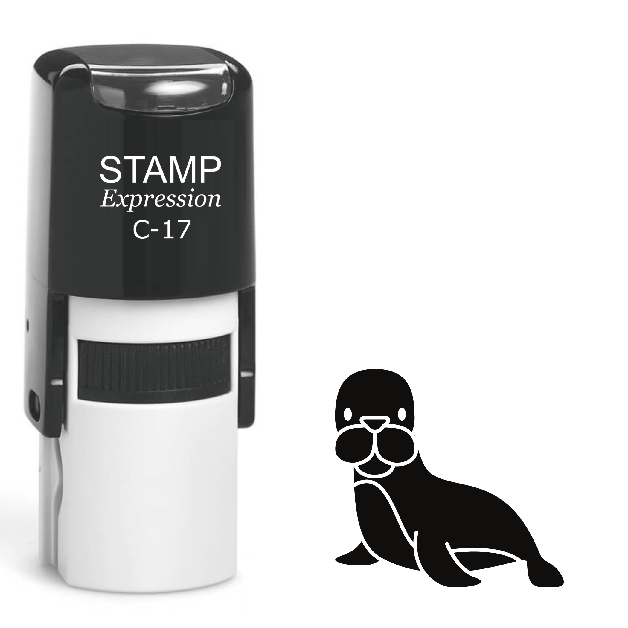 Cute baby seal Self Inking Rubber Stamp (SH-63492)