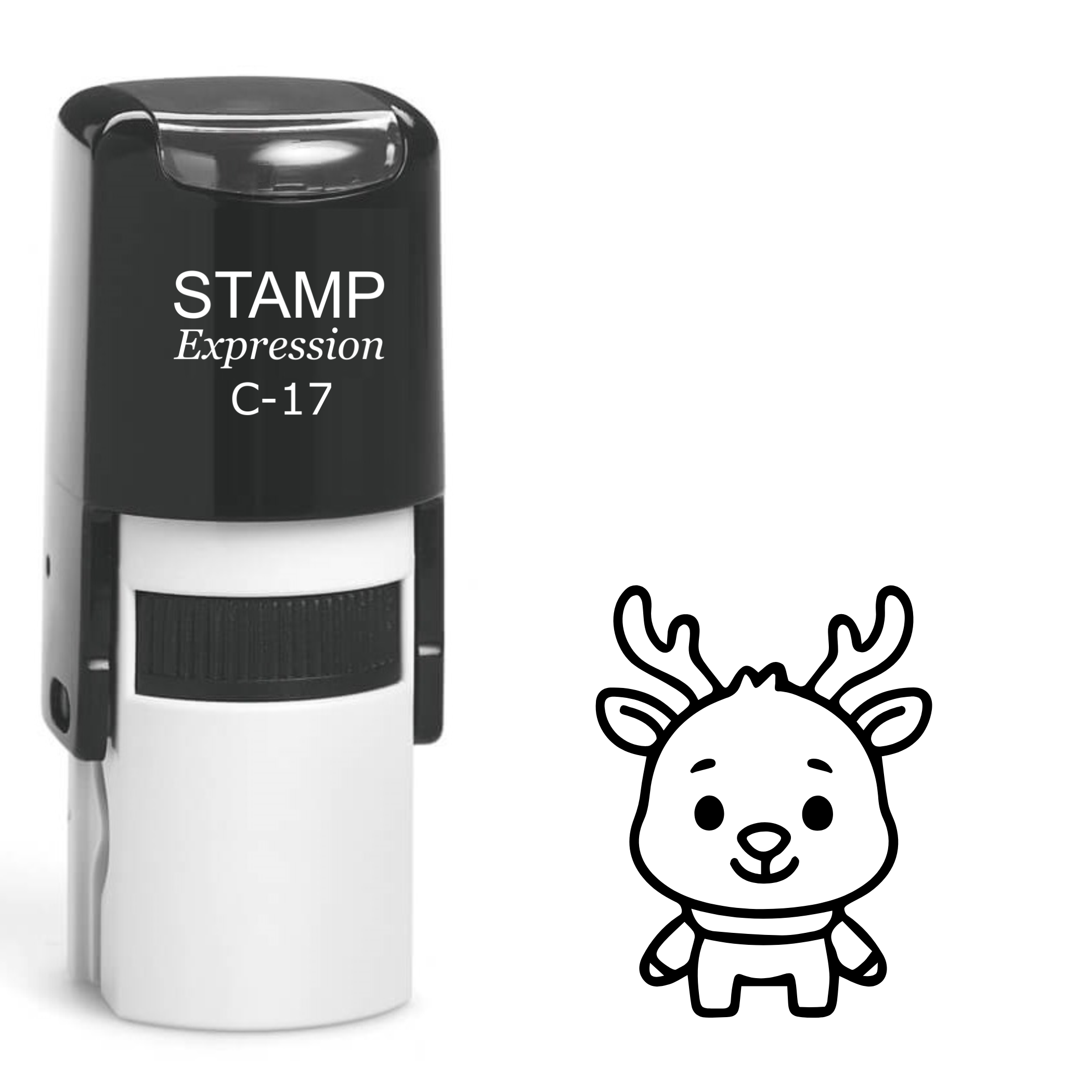 Cute baby reindeer Self Inking Rubber Stamp (SH-63529)