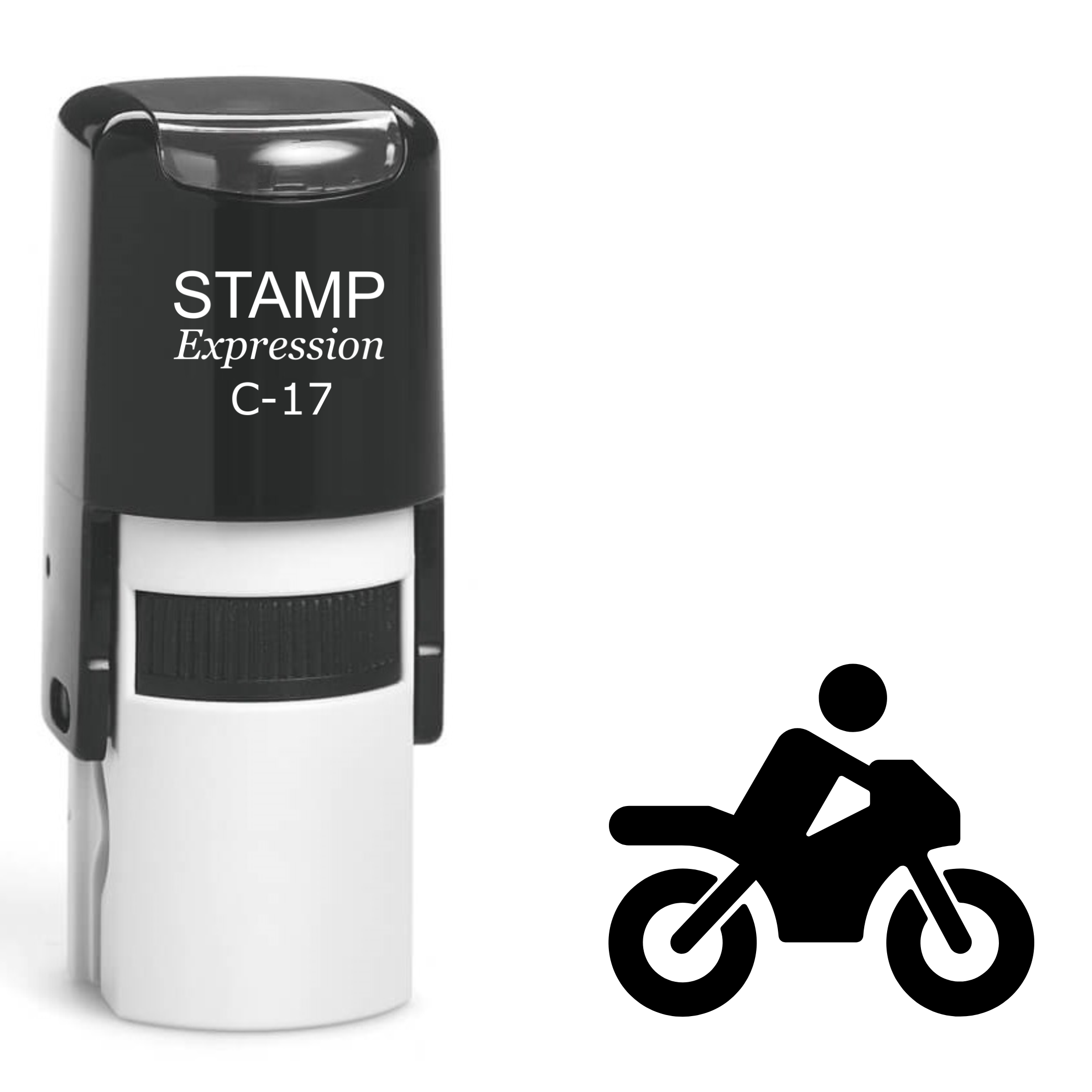 Motorcycle icon Self Inking Rubber Stamp (SH-63548)