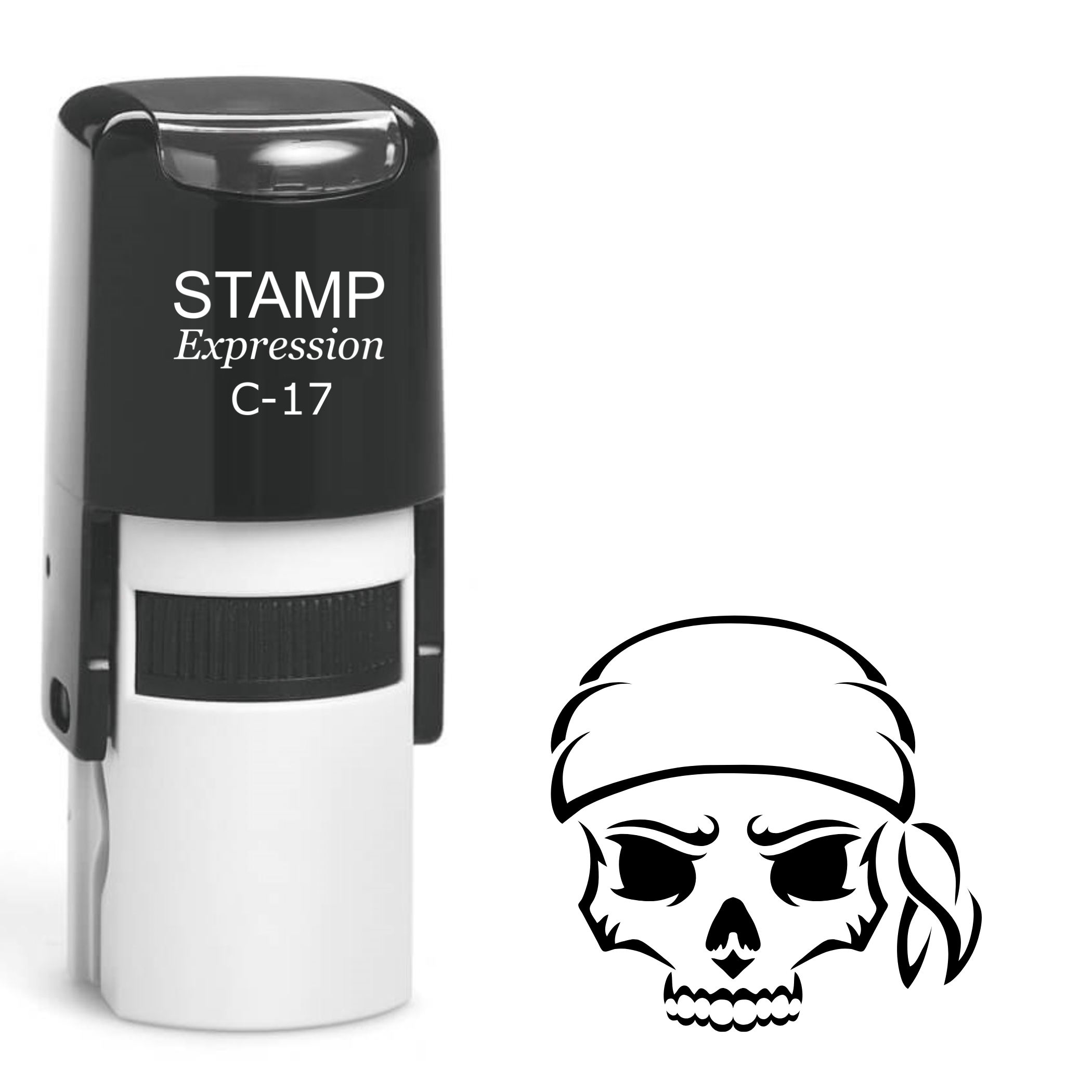 Pirate skull Self Inking Rubber Stamp (SH-63562)