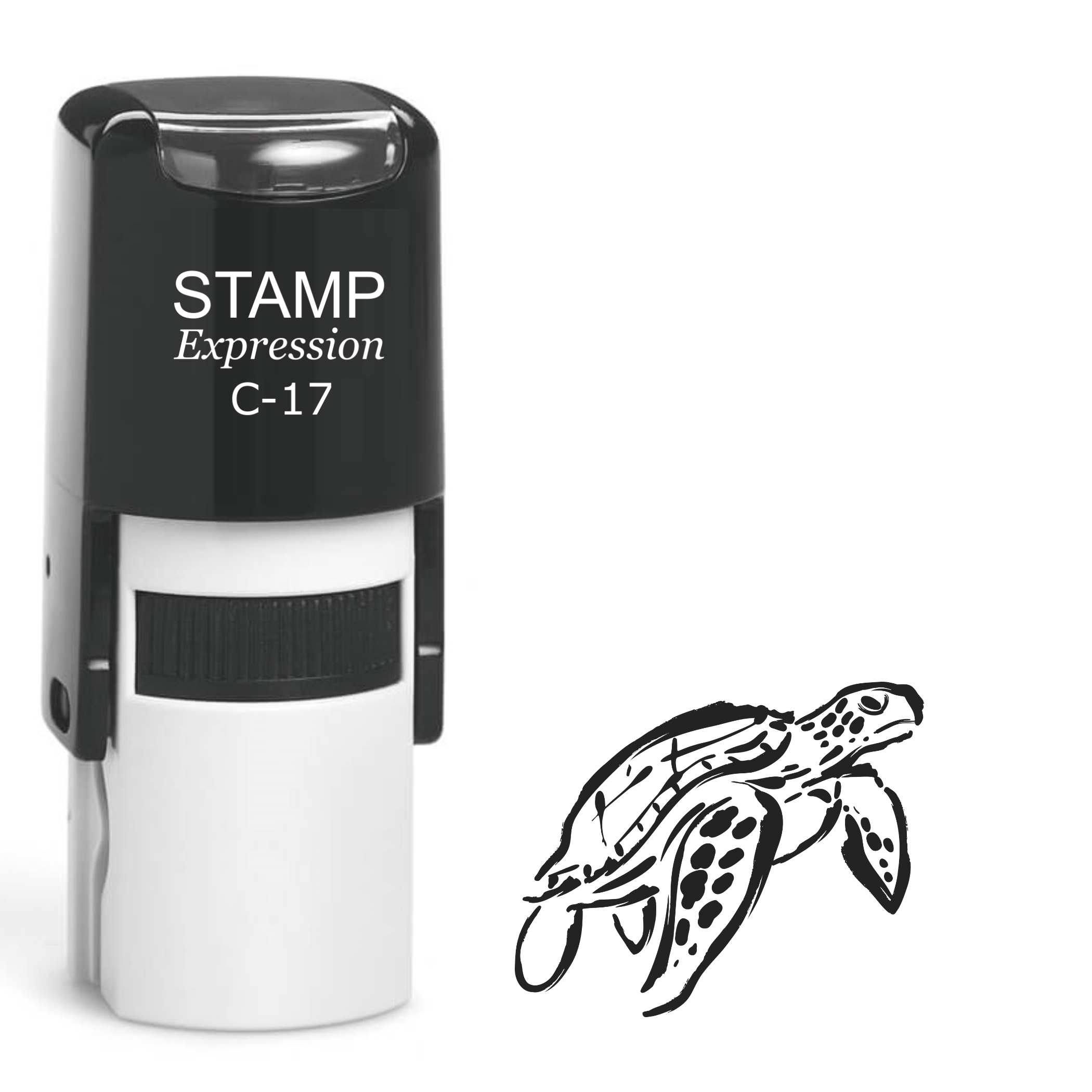 Deep sea turtle Self Inking Rubber Stamp (SH-63586)