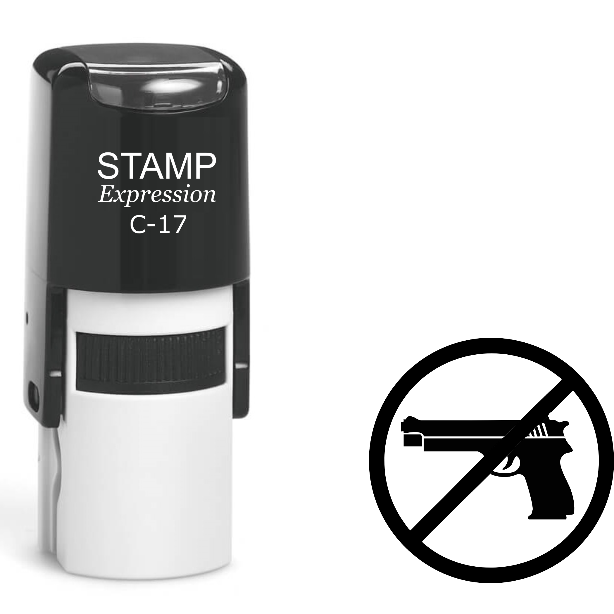 No firearm symbol Self Inking Rubber Stamp (SH-63594)