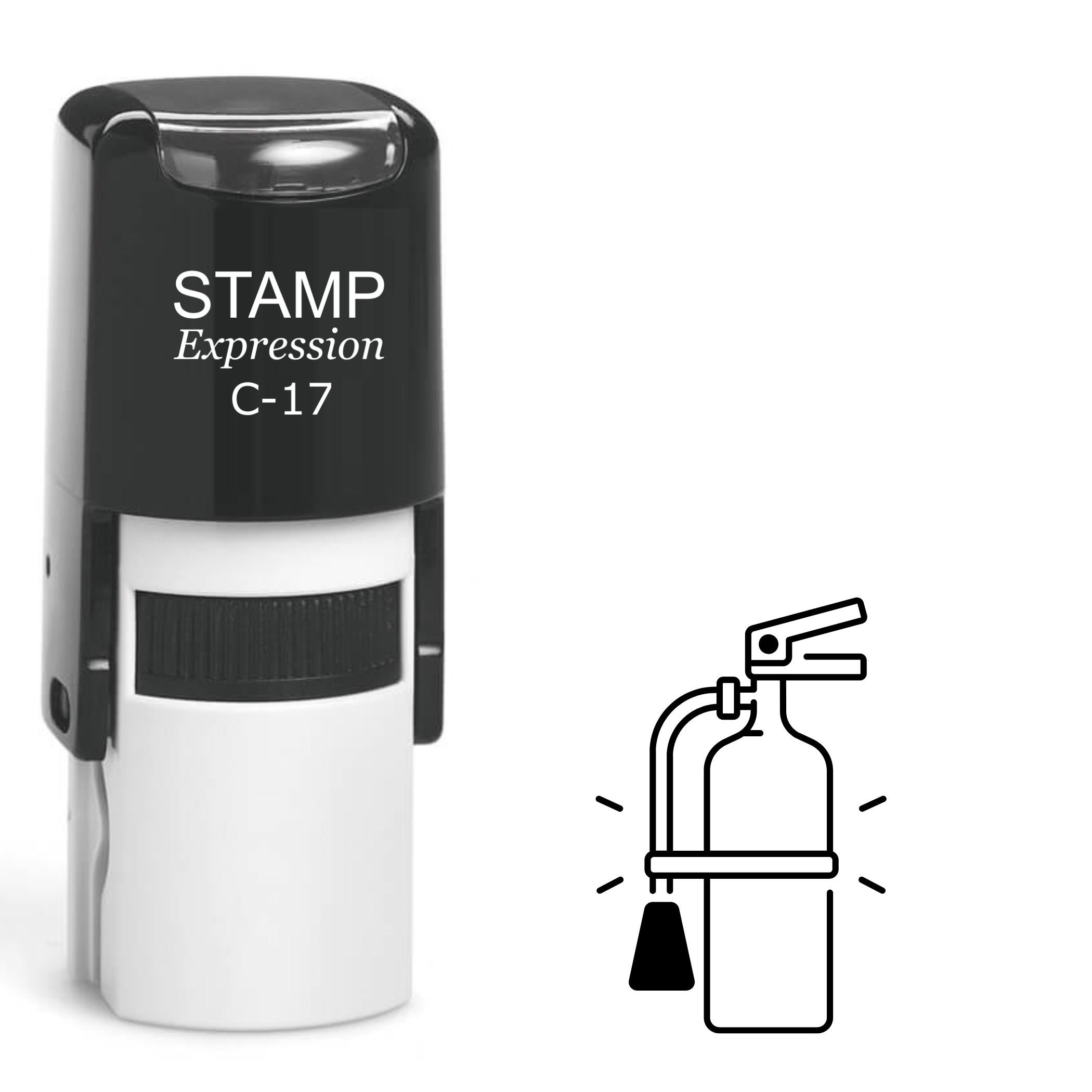 Fire extinguisher Self Inking Rubber Stamp (SH-63600)